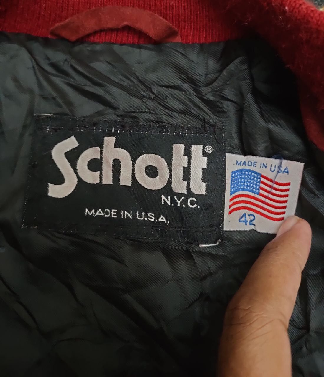 Schott Vintage Schott Leather Bomber Size US M / EU 48-50 / 2 - 4 Thumbnail
