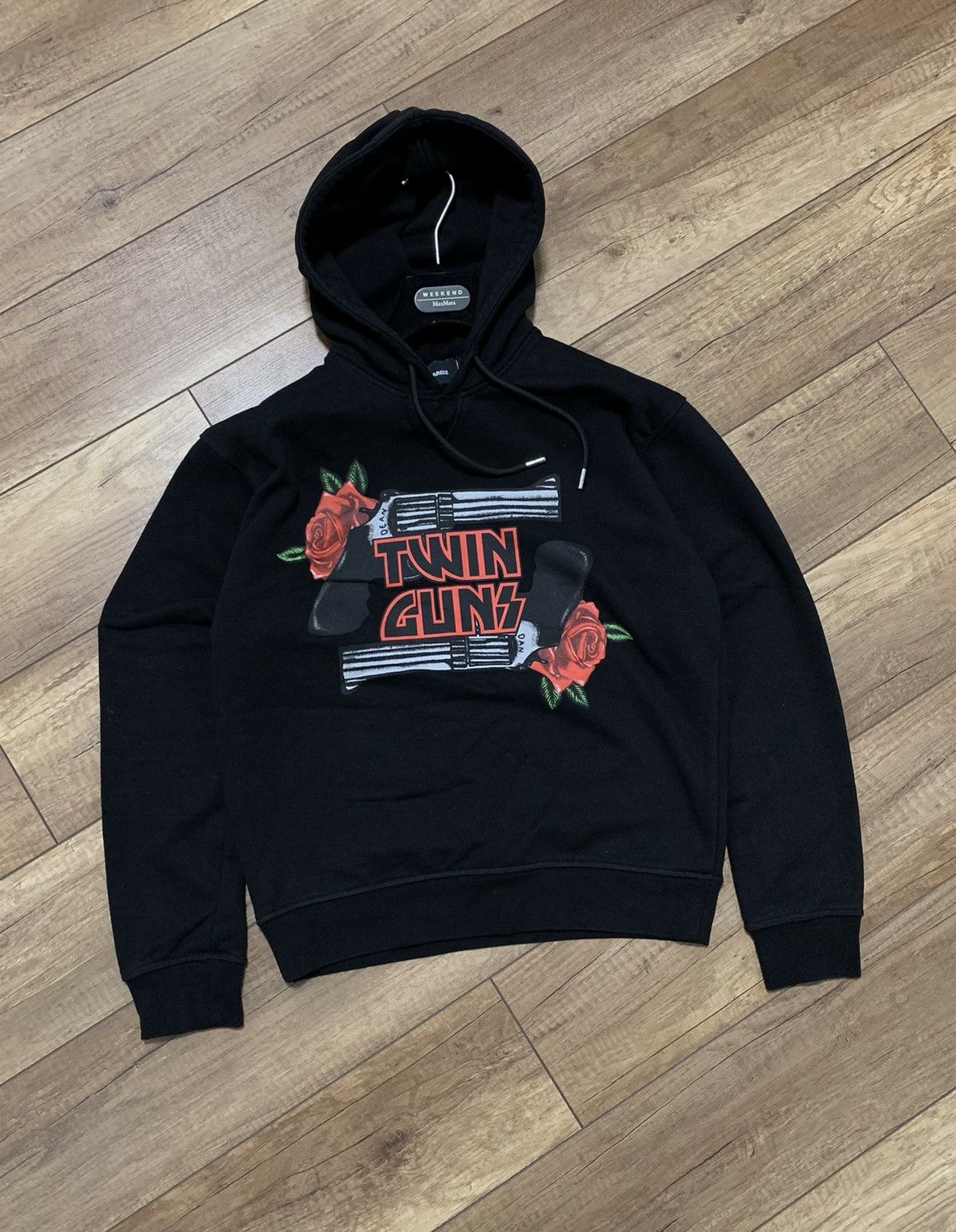 Dsquared2 RRP 450$ Dsquared2 Twin Guns Rose Overhead Hoodie Size US S / EU 44-46 / 1 - 4 Thumbnail