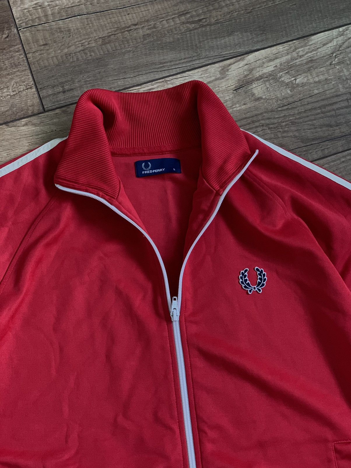 Fred Perry Vintage Fred Perry Logo Track Top Olympic Sweatshirt Size US L / EU 52-54 / 3 - 7 Thumbnail