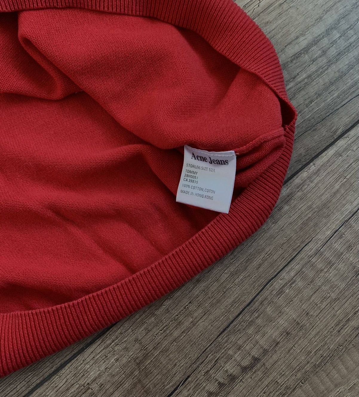 Acne Studios Vintage Acne Jeans V Neck Cotton Oversized Sweater Size US L / EU 52-54 / 3 - 9 Thumbnail