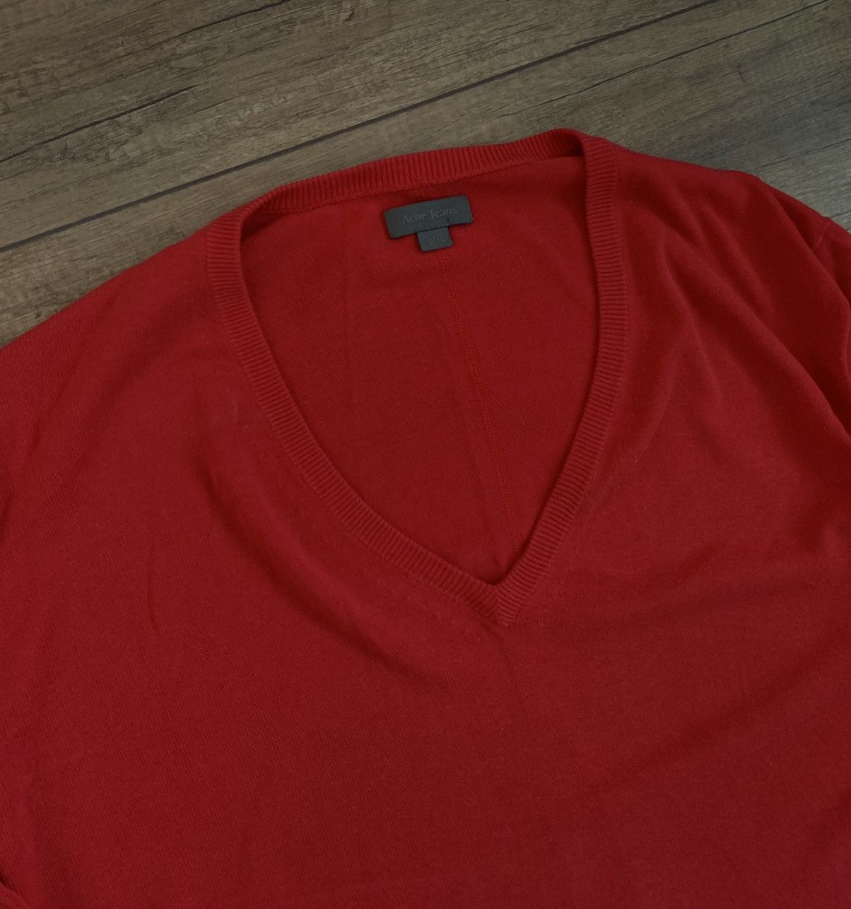 Acne Studios Vintage Acne Jeans V Neck Cotton Oversized Sweater Size US L / EU 52-54 / 3 - 8 Thumbnail