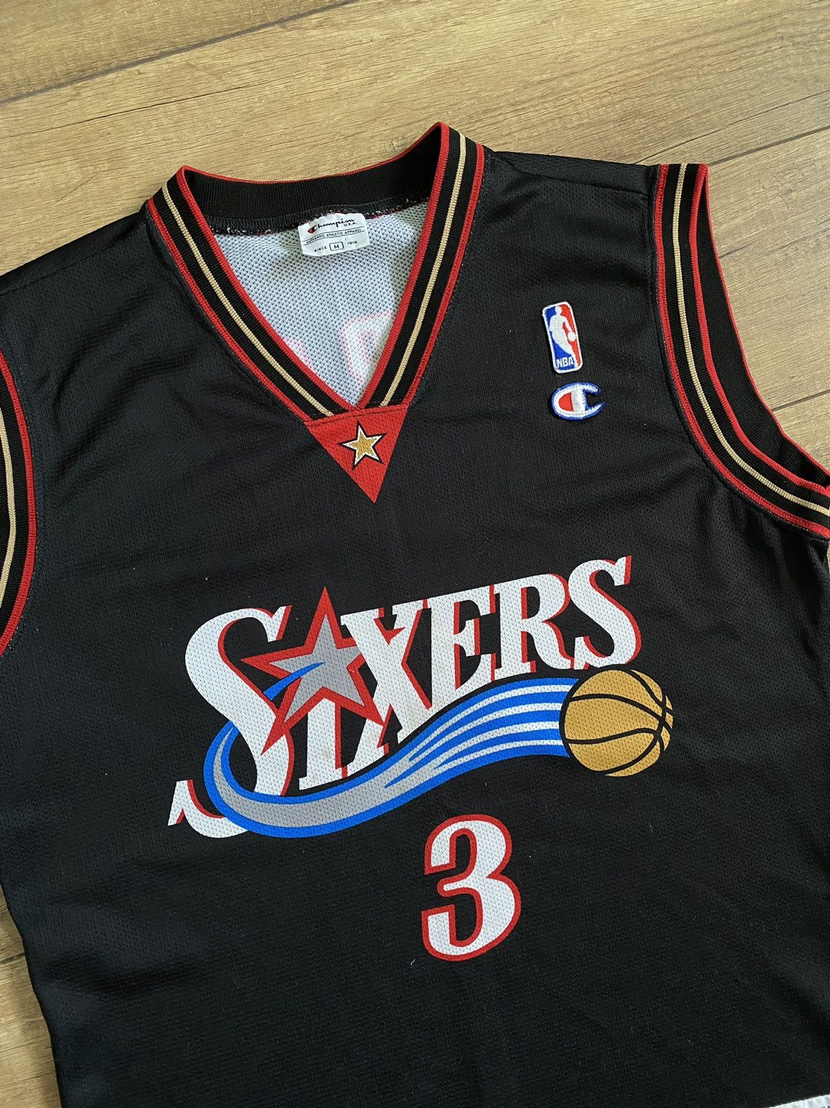 Champion Vintage Champion Iverson Philadelphia 76ers Jersey T Shirt Size US M / EU 48-50 / 2 - 6 Thumbnail