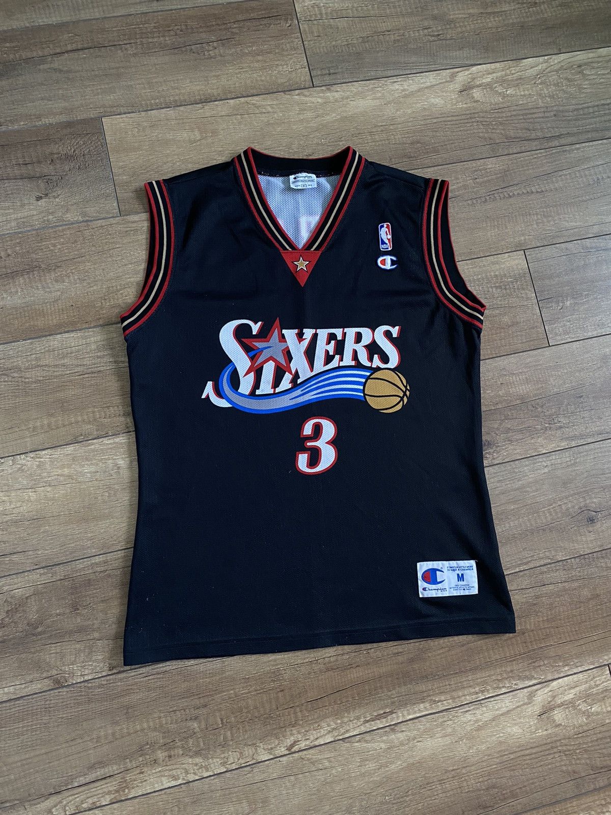 Champion Vintage Champion Iverson Philadelphia 76ers Jersey T Shirt Size US M / EU 48-50 / 2 - 3 Thumbnail