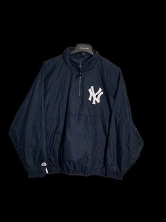 jacket Majestic Athletic Fendors Woven MLB New York Yankees -  012/Navy/Storm Gray - Snowboard shop, skateshop 
