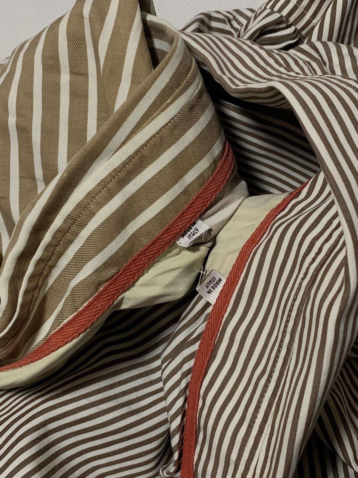 Brunello Cucinelli BRUNELLO CUCINELLI Classic Striped Cotton Shirt Size US XL / EU 56 / 4 - 5 Thumbnail