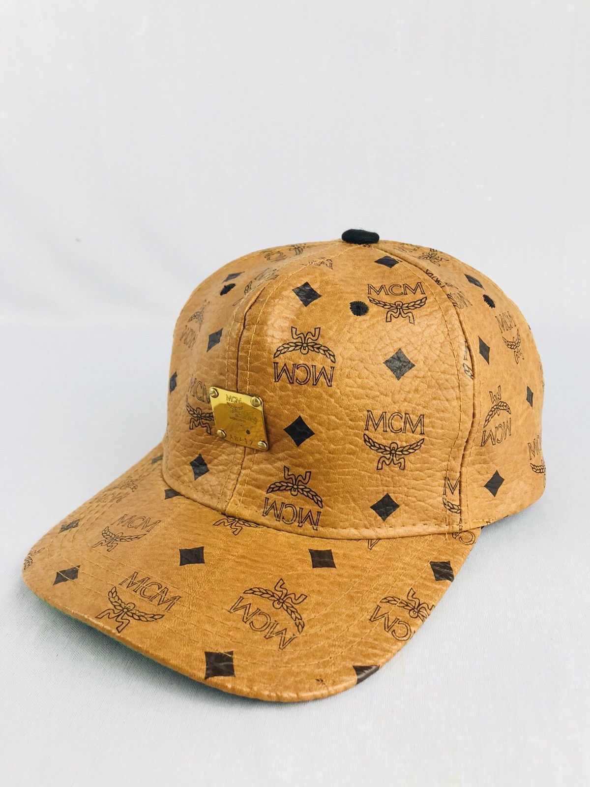 MCM ❌Last Drop❌ 🔥Rare🔥Authentic vintage MCM cognas visetos cap Size ONE SIZE - 5 Thumbnail