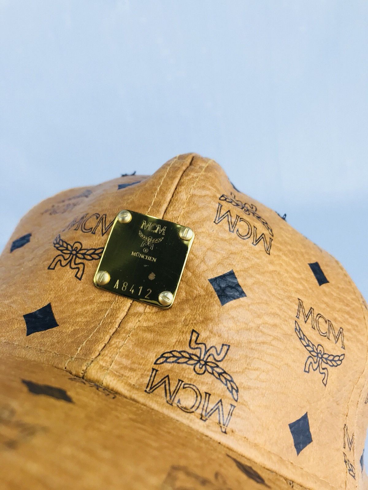 MCM ❌Last Drop❌ 🔥Rare🔥Authentic vintage MCM cognas visetos cap Size ONE SIZE - 4 Thumbnail