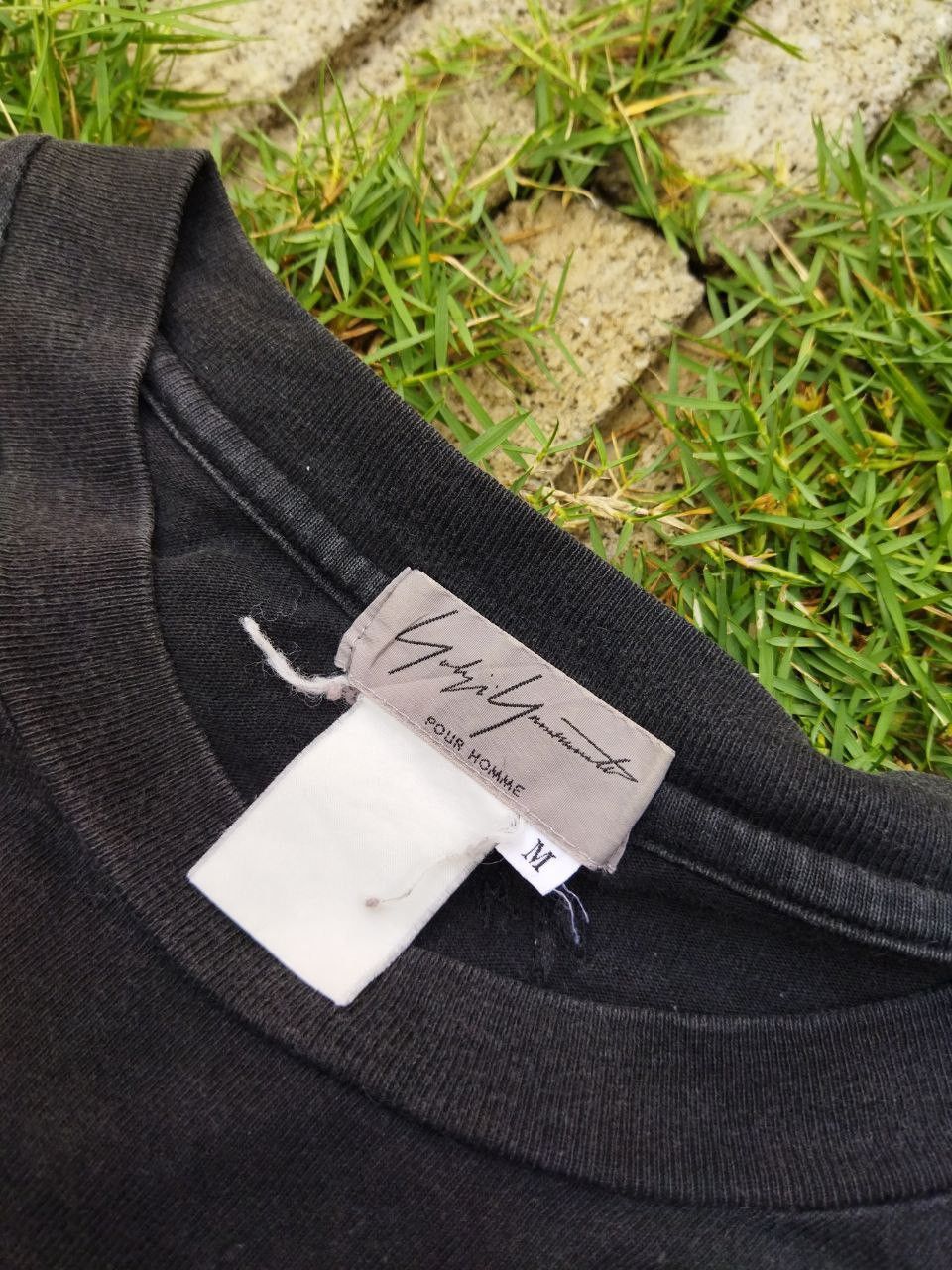 Yohji Yamamoto Yohji Yamamoto Japan Signature Tees Size US M / EU 48-50 / 2 - 4 Thumbnail