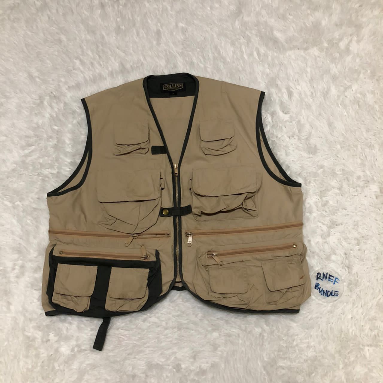 Japanese Brand Collins vest International Multipocket Vest Size US L / EU 52-54 / 3 - 1 Thumbnail