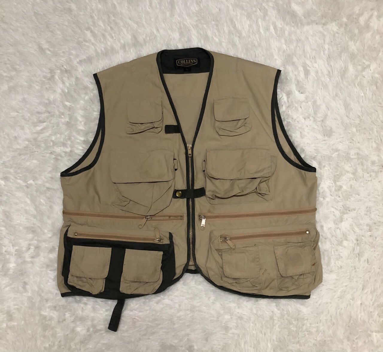 Japanese Brand Collins vest International Multipocket Vest Size US L / EU 52-54 / 3 - 8 Thumbnail