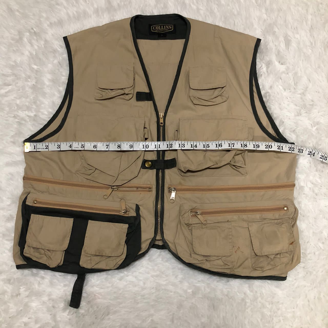 Japanese Brand Collins vest International Multipocket Vest Size US L / EU 52-54 / 3 - 3 Thumbnail