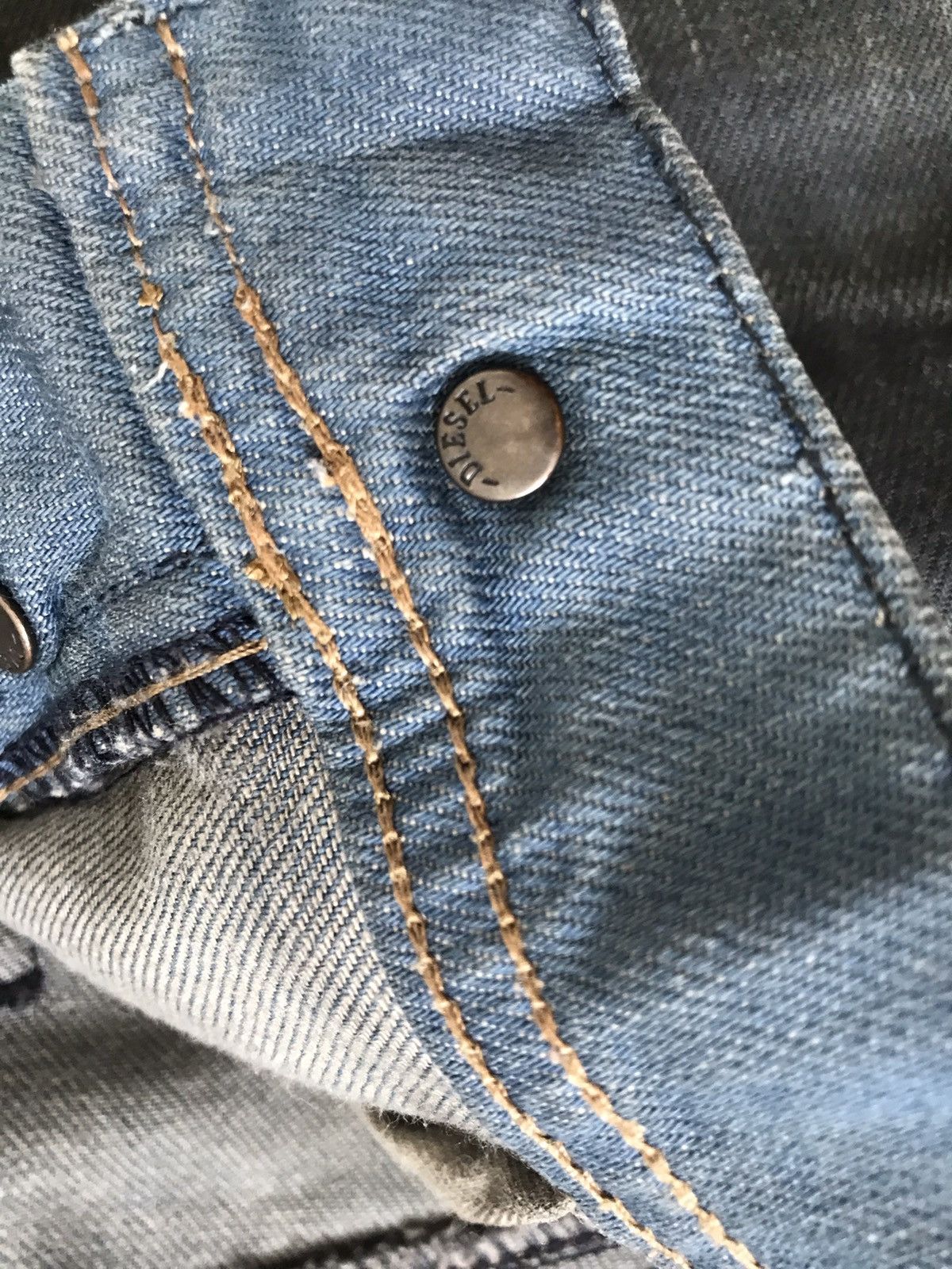 Diesel Diesel Tepphar Hand-made Painted Stretch Denim Slim Carrot Size US 29 - 18 Thumbnail