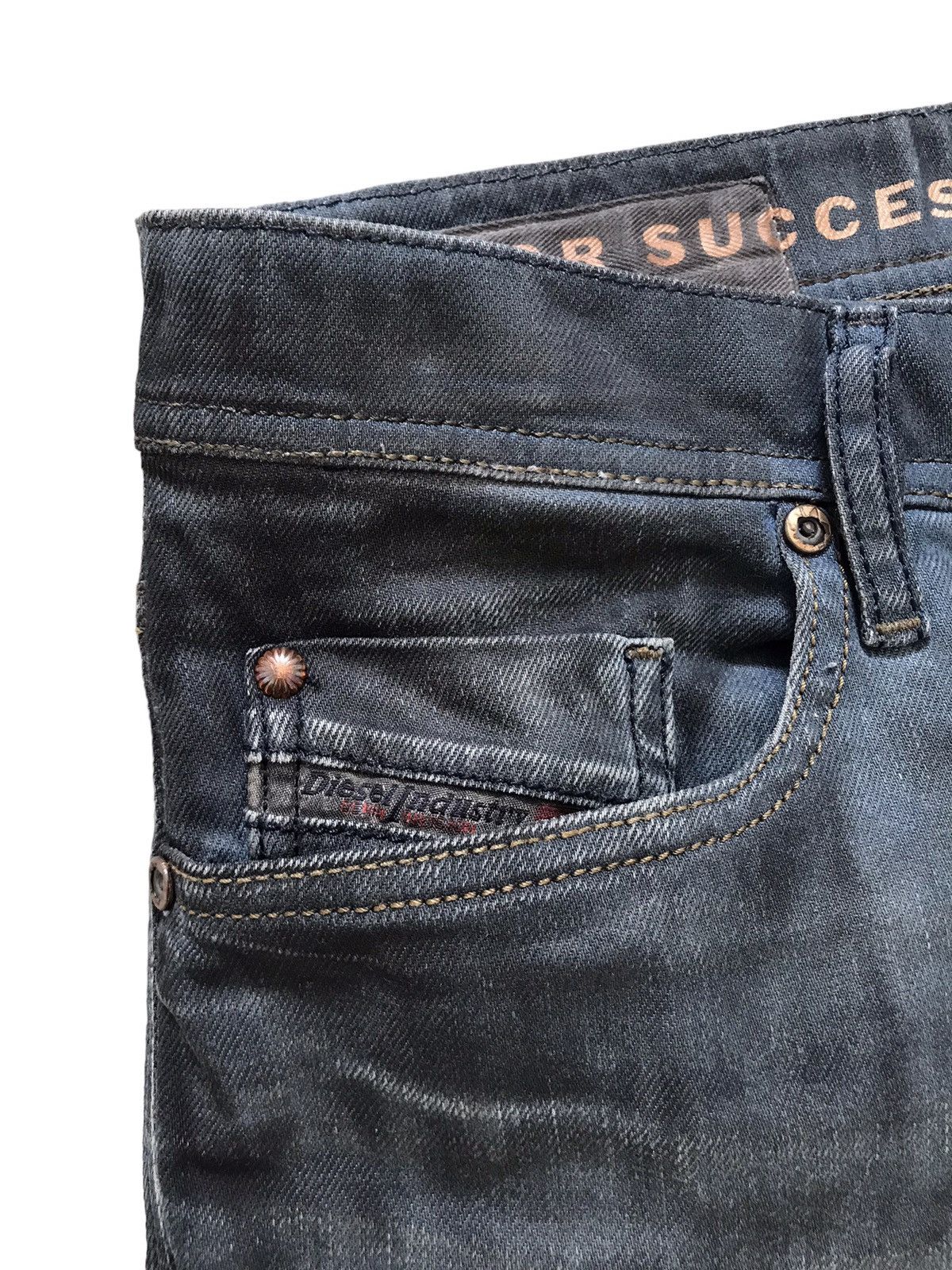 Diesel Diesel Tepphar Hand-made Painted Stretch Denim Slim Carrot Size US 29 - 5 Thumbnail
