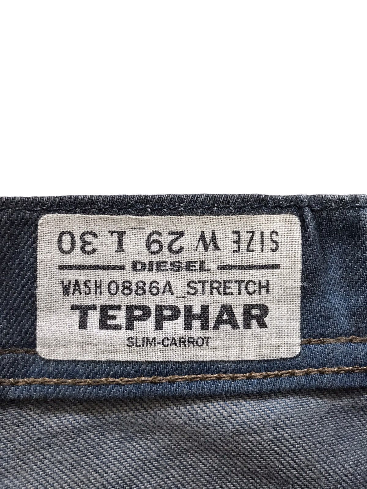 Diesel Diesel Tepphar Hand-made Painted Stretch Denim Slim Carrot Size US 29 - 7 Thumbnail