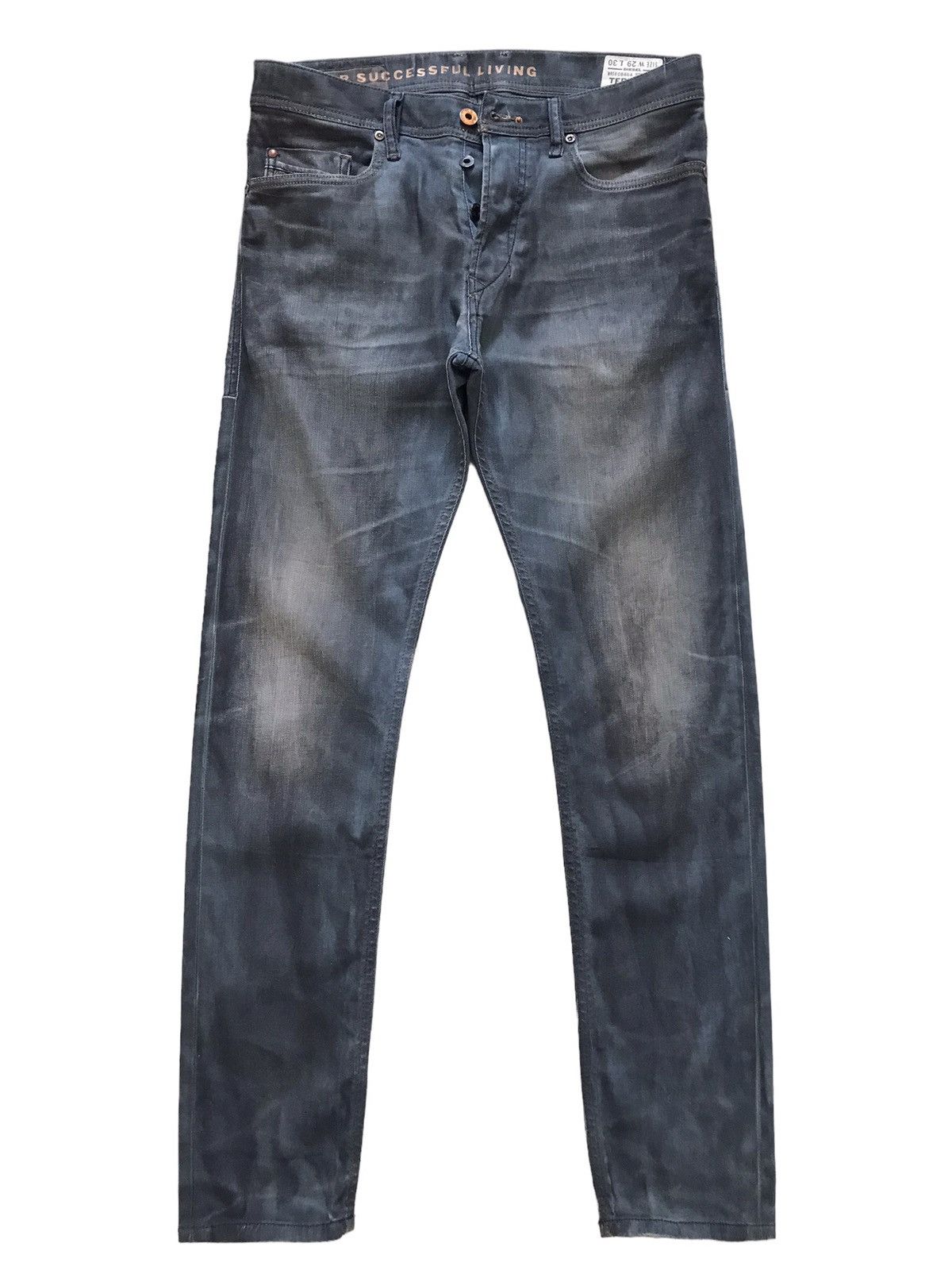 Diesel Diesel Tepphar Hand-made Painted Stretch Denim Slim Carrot Size US 29 - 1 Thumbnail