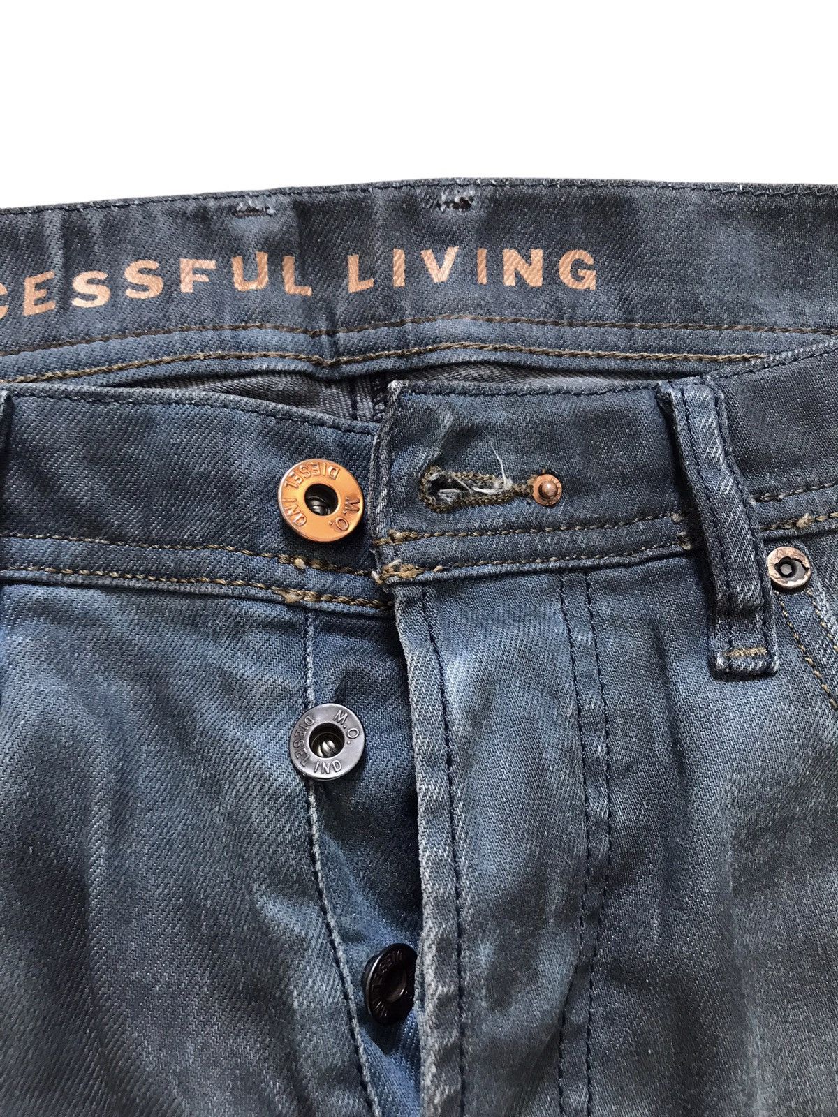 Diesel Diesel Tepphar Hand-made Painted Stretch Denim Slim Carrot Size US 29 - 6 Thumbnail