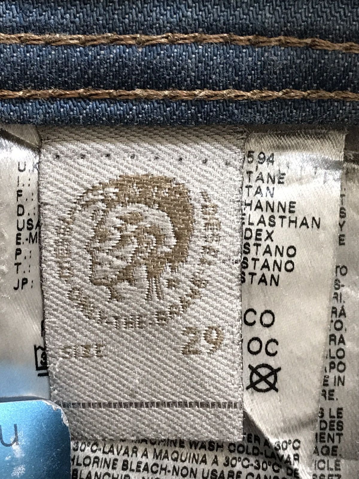 Diesel Diesel Tepphar Hand-made Painted Stretch Denim Slim Carrot Size US 29 - 15 Thumbnail