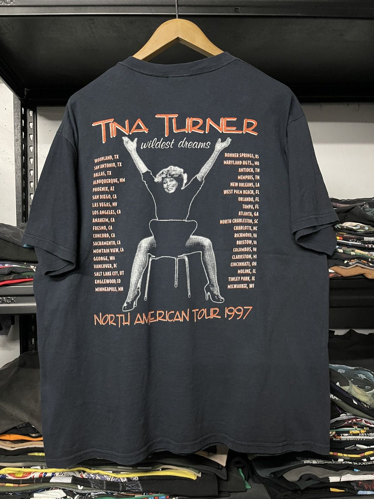 Band Tees Vintage 90s Tina Turner Wildest Dreams Tour Tee Size US XL / EU 56 / 4 - 3 Thumbnail