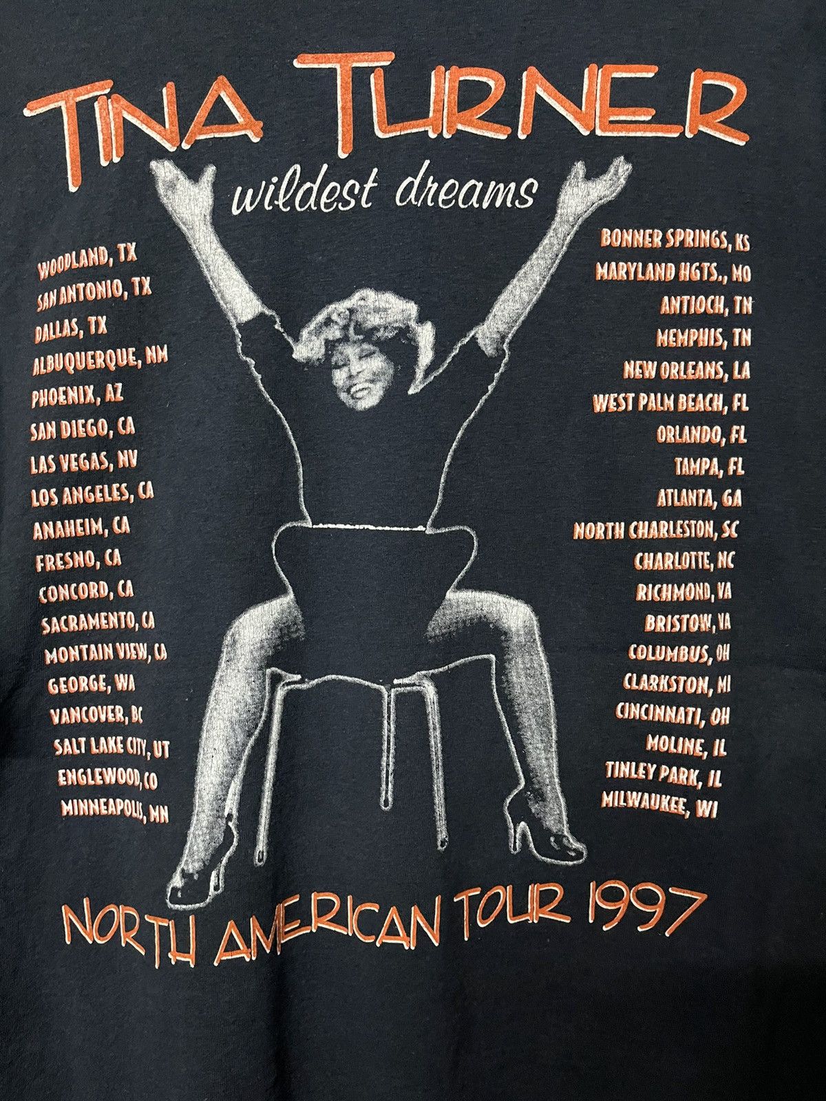Band Tees Vintage 90s Tina Turner Wildest Dreams Tour Tee Size US XL / EU 56 / 4 - 7 Thumbnail