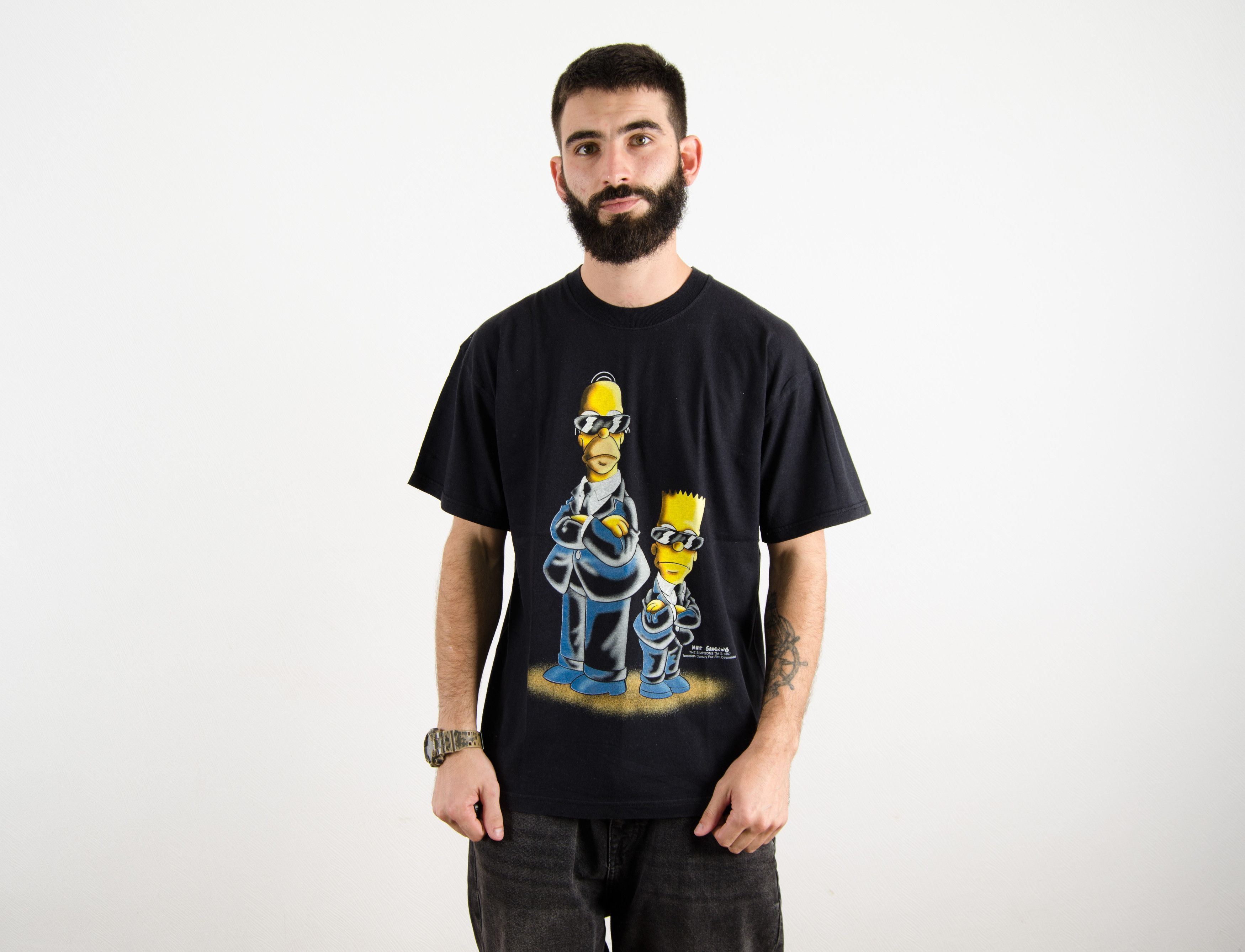The Simpsons Vintage 1997 The Simpsons Groening Agents X Files T Shirt Size US L / EU 52-54 / 3 - 1 Thumbnail