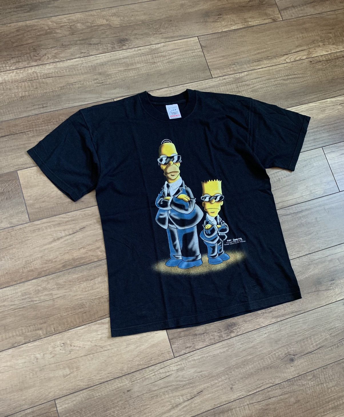 The Simpsons Vintage 1997 The Simpsons Groening Agents X Files T Shirt Size US L / EU 52-54 / 3 - 3 Thumbnail