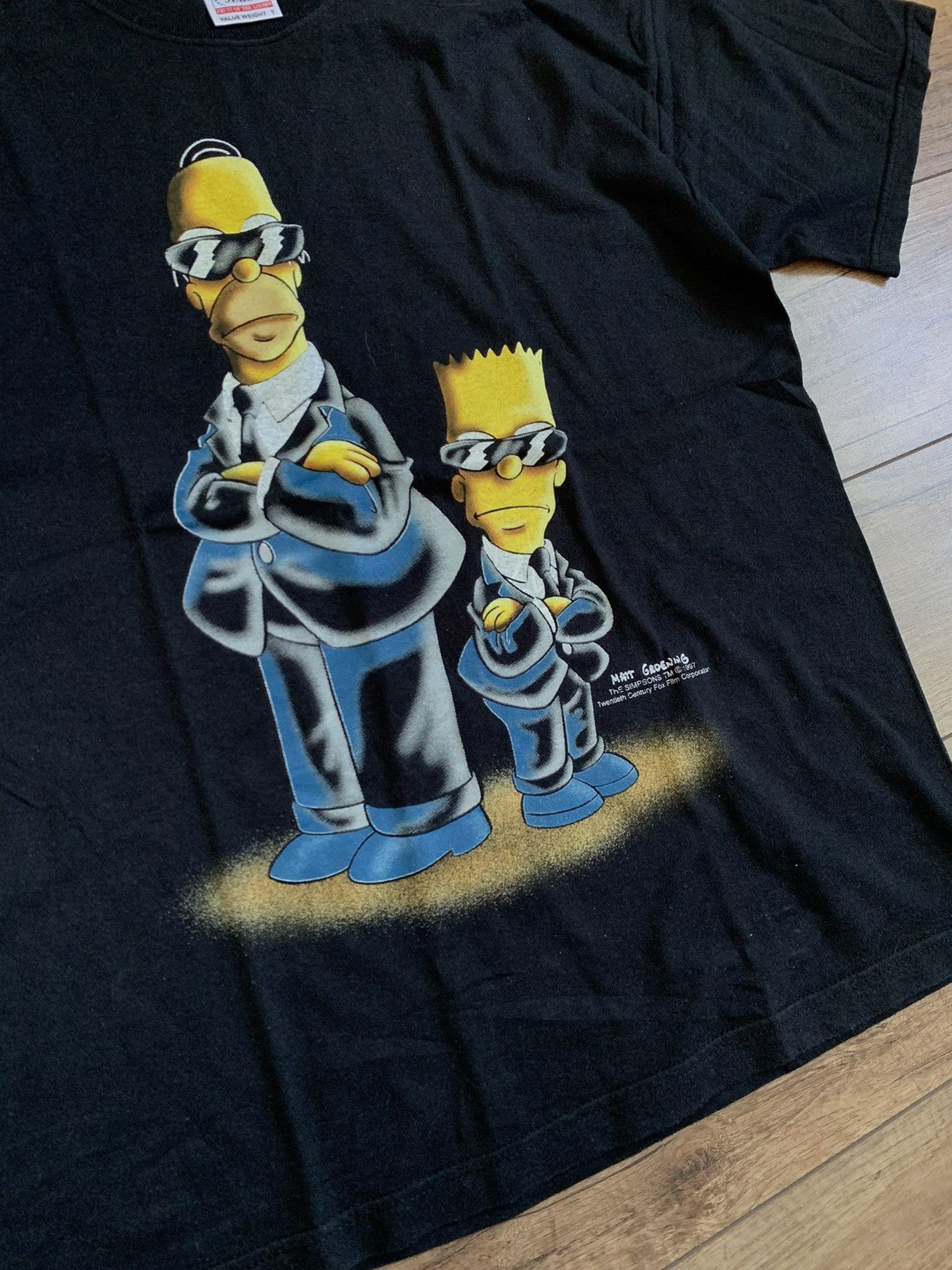The Simpsons Vintage 1997 The Simpsons Groening Agents X Files T Shirt Size US L / EU 52-54 / 3 - 2 Thumbnail