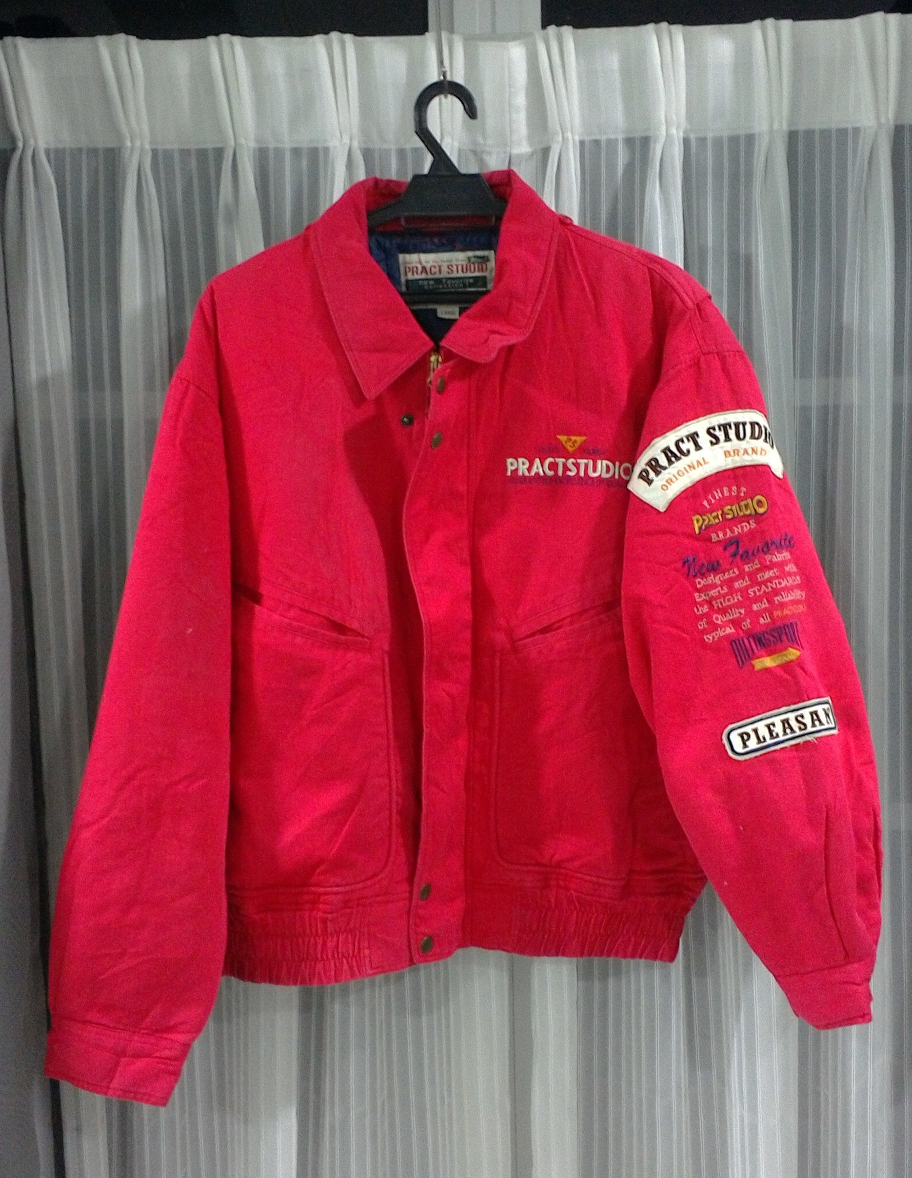 Japanese Brand STREET STYLES PRACT STUDIO RED JACKET Size US L / EU 52-54 / 3 - 1 Thumbnail