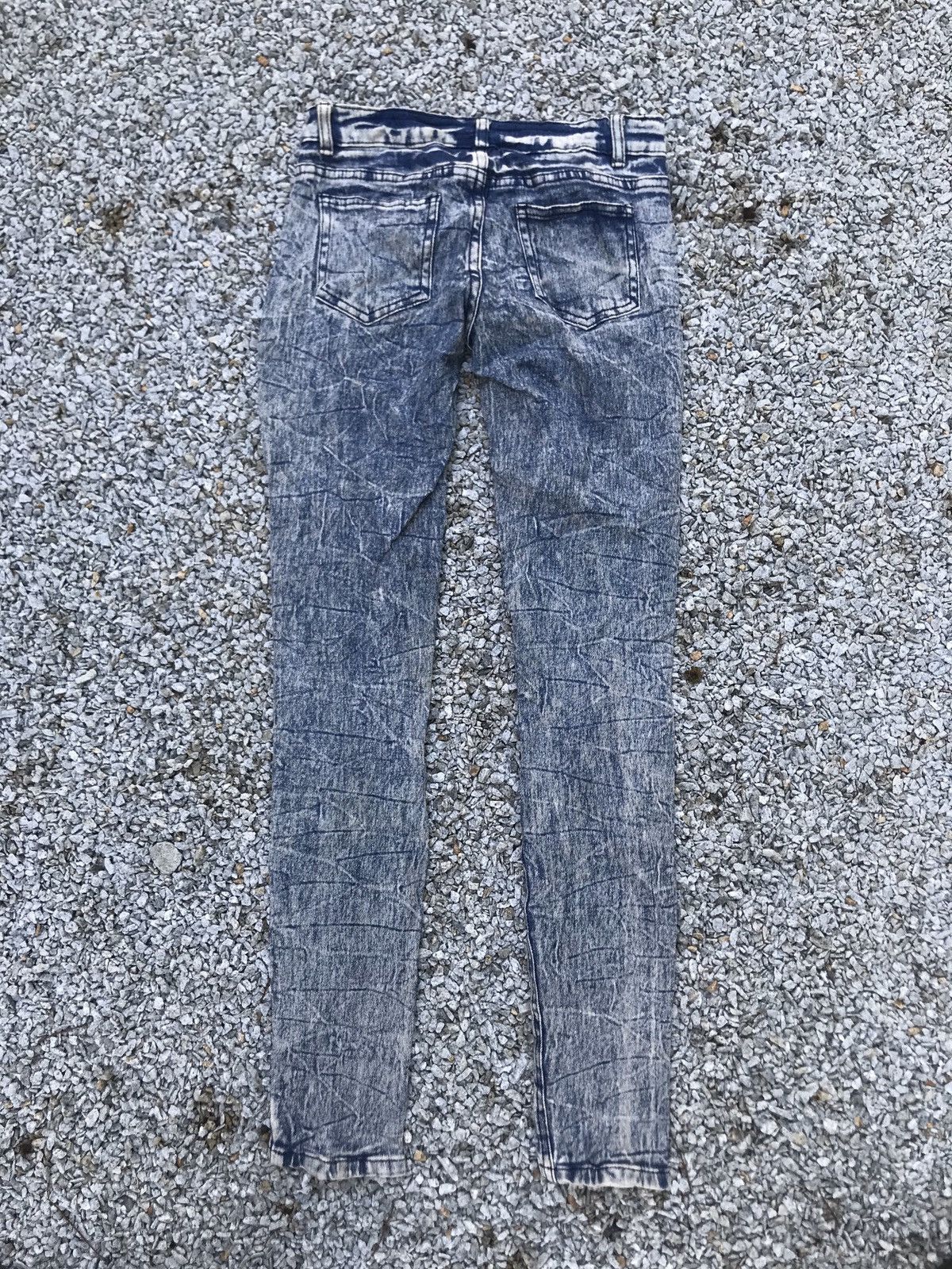 Japanese Brand Acid Wash Skinny Fit Denim Jeans Pant Size US 28 / EU 44 - 2 Thumbnail
