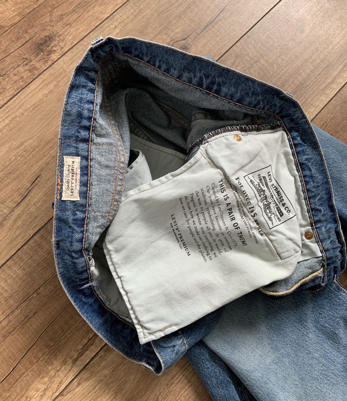Levi's Levi’s 501 Big E Premium Denim Jeans Pants Stonewashed Blue Size US 36 / EU 52 - 11 Thumbnail