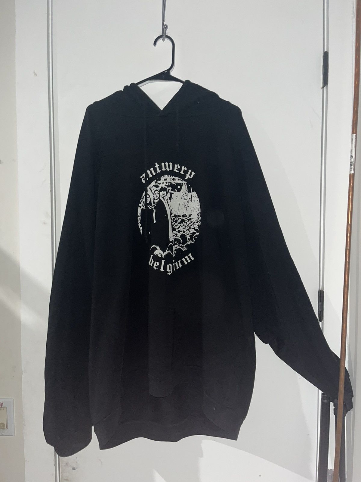 image of Raf Simons Antwerp Hoodie Size 1 in Black, Men's