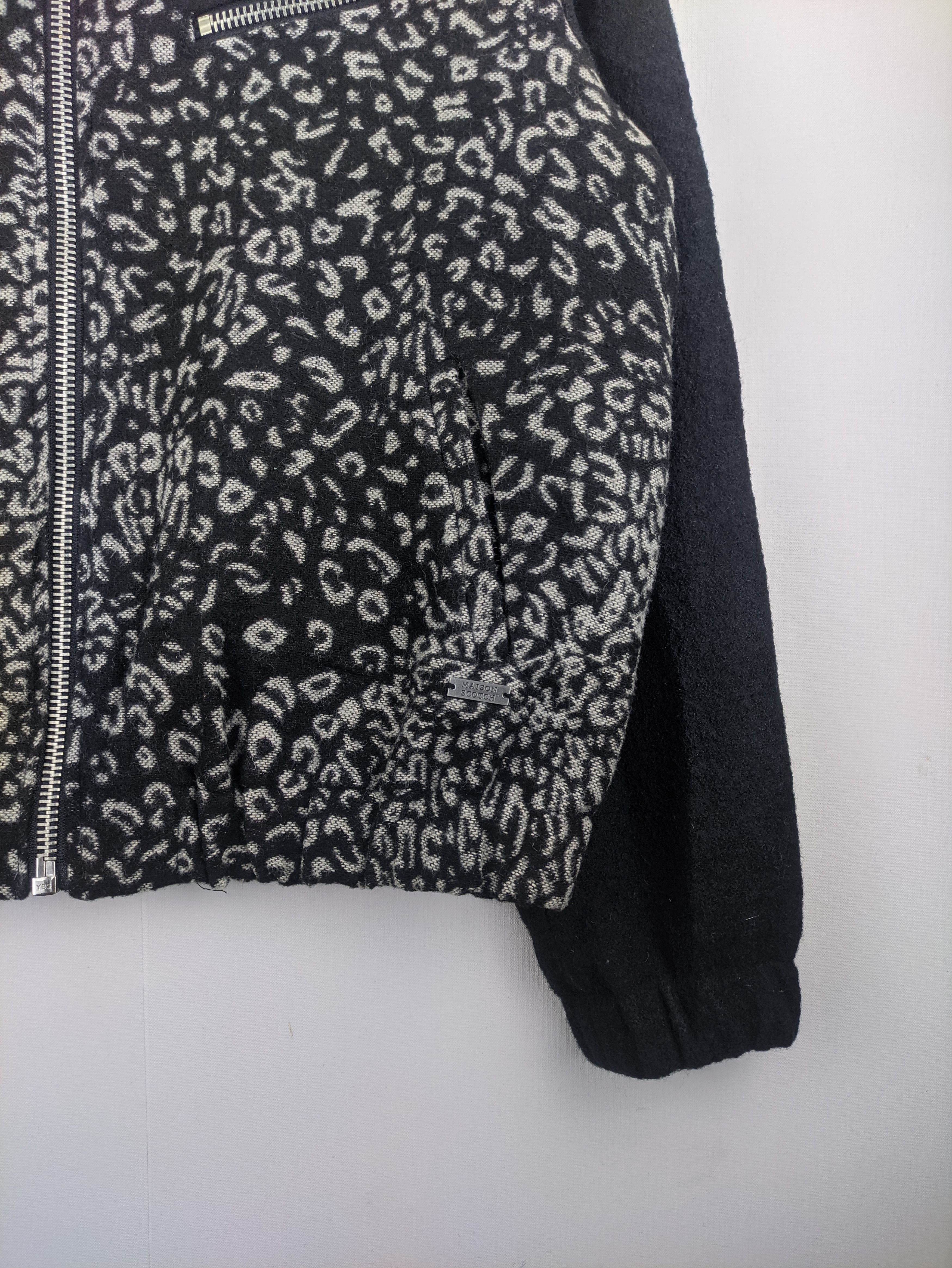 Japanese Brand Steals🔥Cropped Wool Jacket Leopard by Maison Scotch Size M / US 6-8 / IT 42-44 - 6 Thumbnail