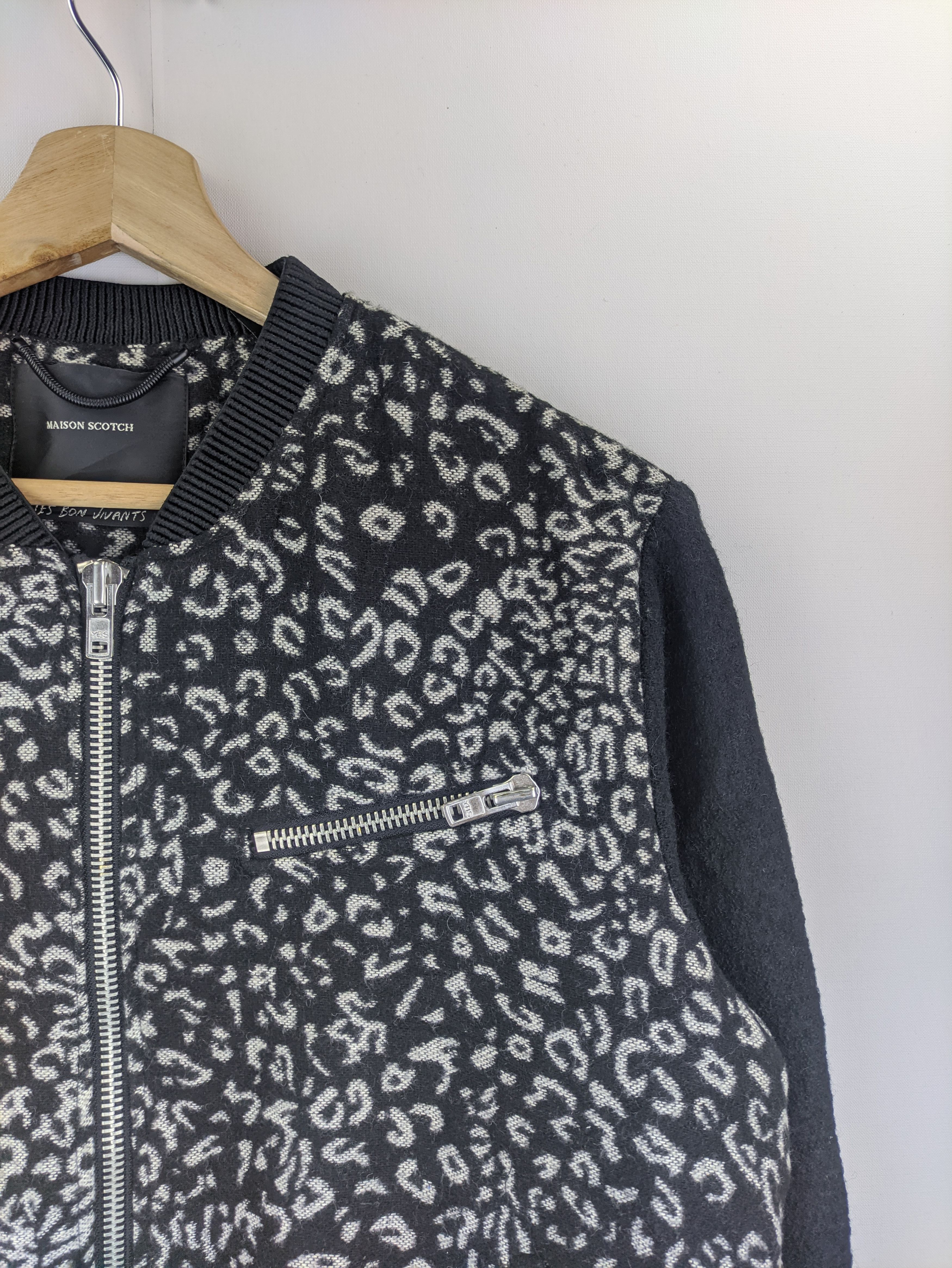 Japanese Brand Steals🔥Cropped Wool Jacket Leopard by Maison Scotch Size M / US 6-8 / IT 42-44 - 7 Thumbnail