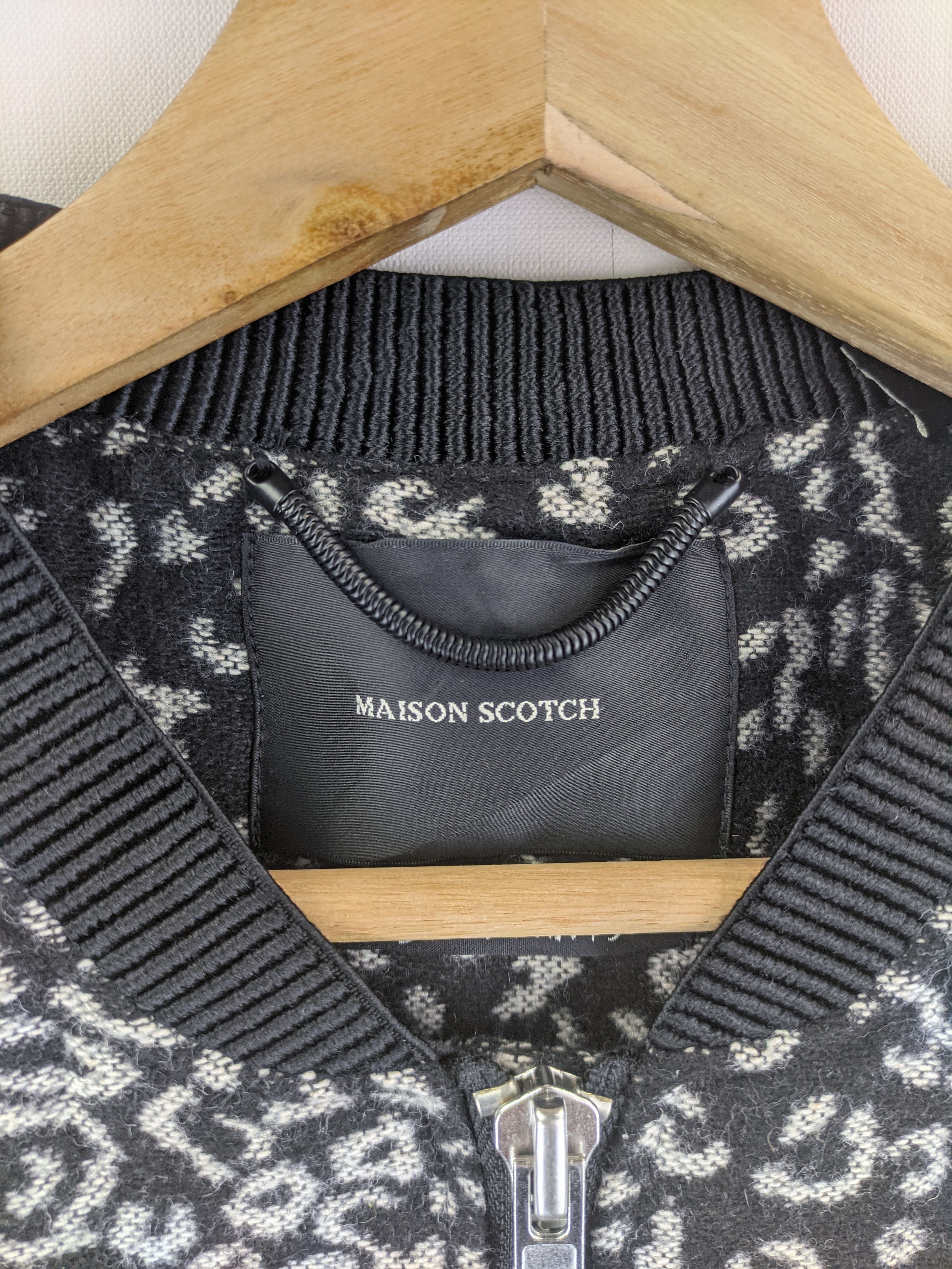 Japanese Brand Steals🔥Cropped Wool Jacket Leopard by Maison Scotch Size M / US 6-8 / IT 42-44 - 3 Thumbnail