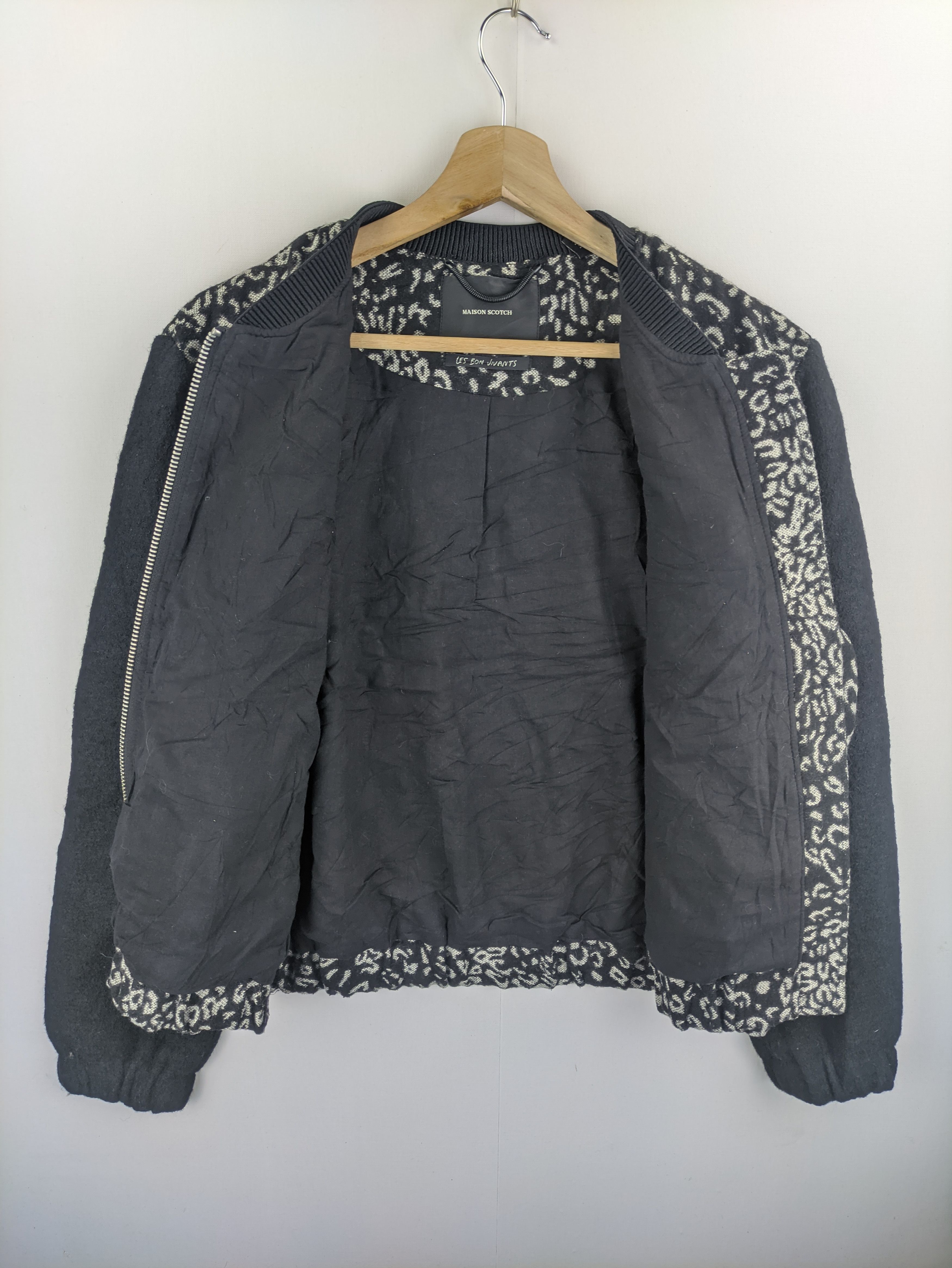 Japanese Brand Steals🔥Cropped Wool Jacket Leopard by Maison Scotch Size M / US 6-8 / IT 42-44 - 5 Thumbnail