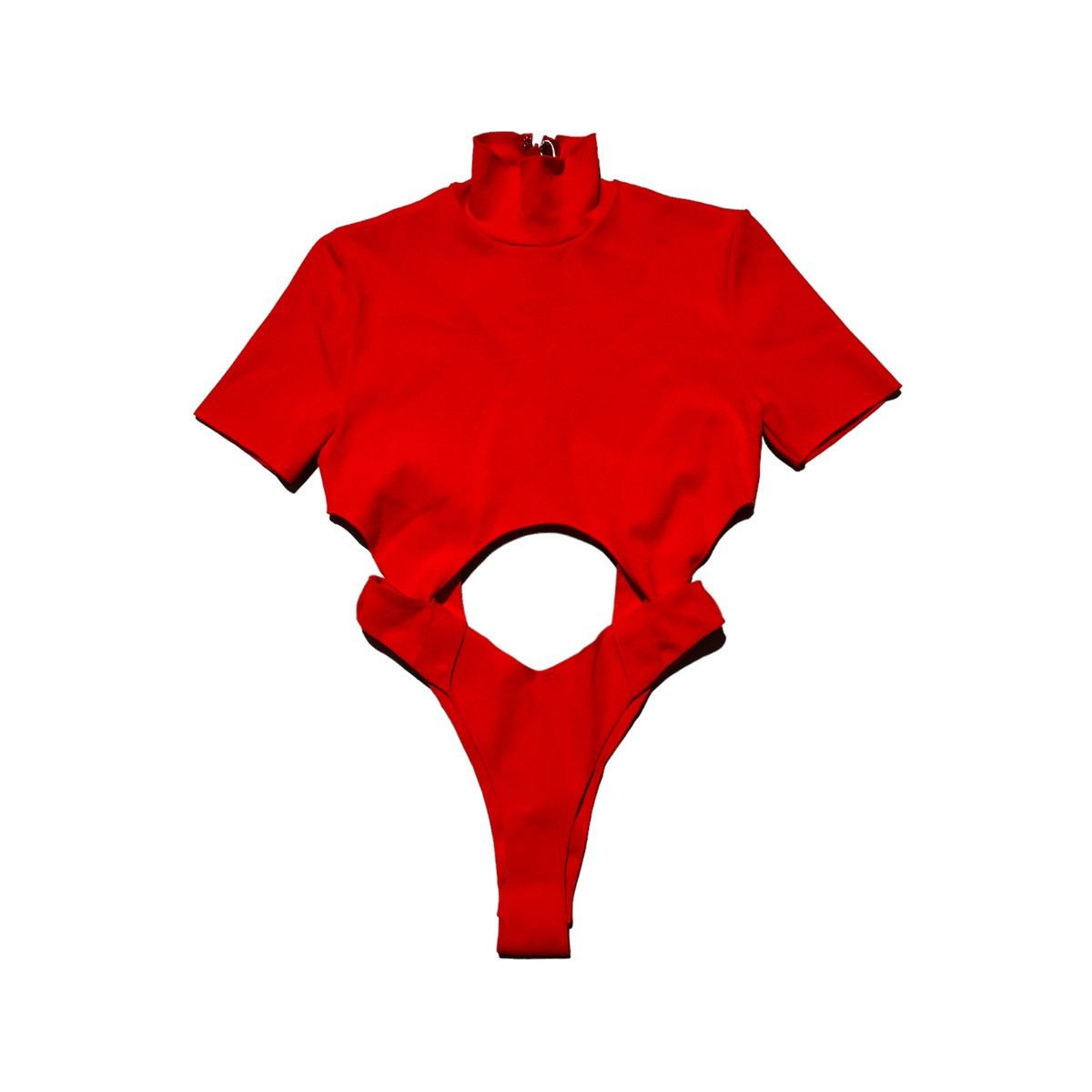 Mugler Cut out stretch body fit top Size L / US 10 / IT 46 - 1 Thumbnail