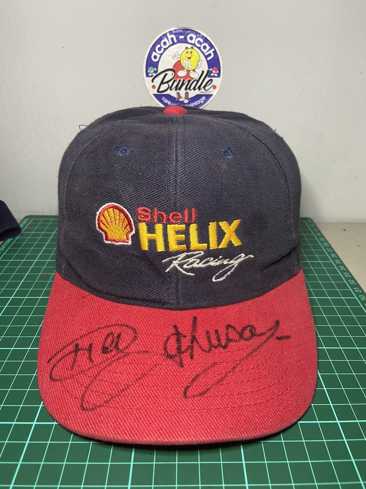 Japanese Brand SHELL HELIX RACING CAP HAT WITH AUTOGRAPH Size ONE SIZE - 1 Thumbnail