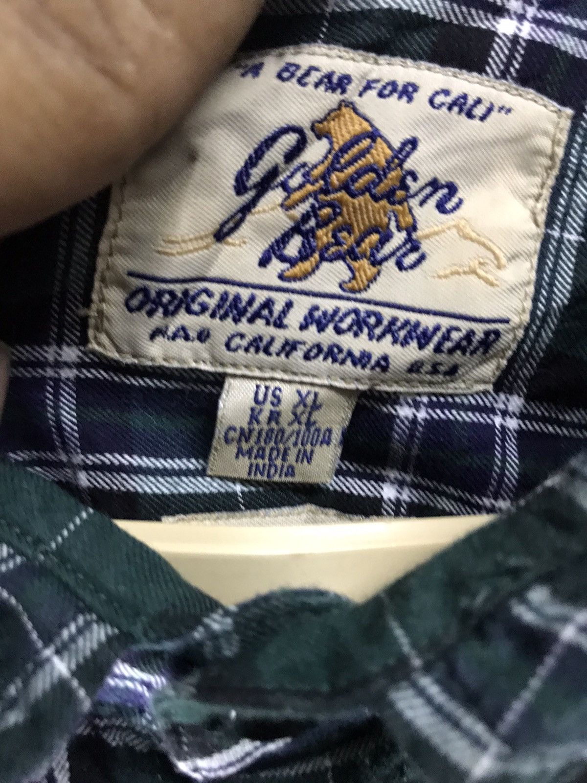 Flannel × Golden Bear Wool flannel shirt golden bear Size US XL / EU 56 / 4 - 3 Thumbnail