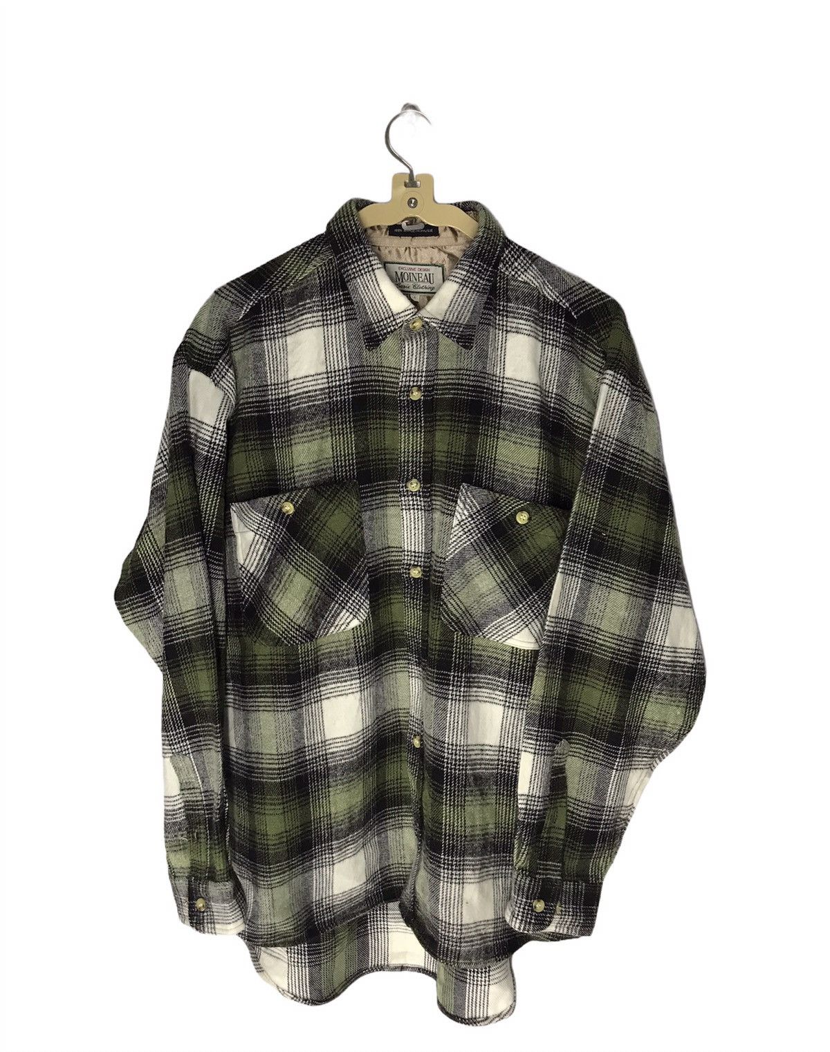 Flannel × Vintage Vintage wool flannel by exclusive design moineau Size US L / EU 52-54 / 3 - 1 Thumbnail