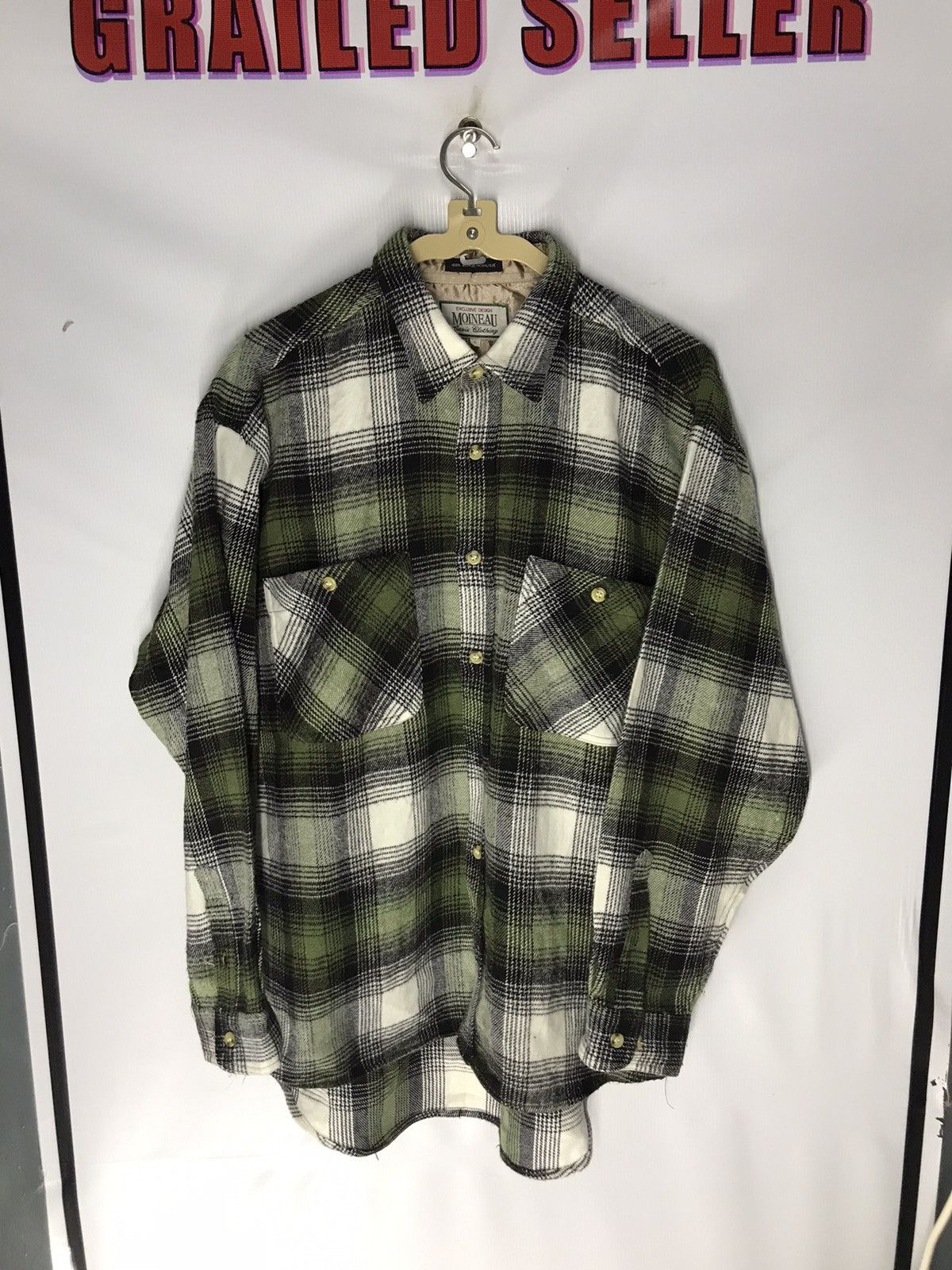 Flannel × Vintage Vintage wool flannel by exclusive design moineau Size US L / EU 52-54 / 3 - 6 Thumbnail