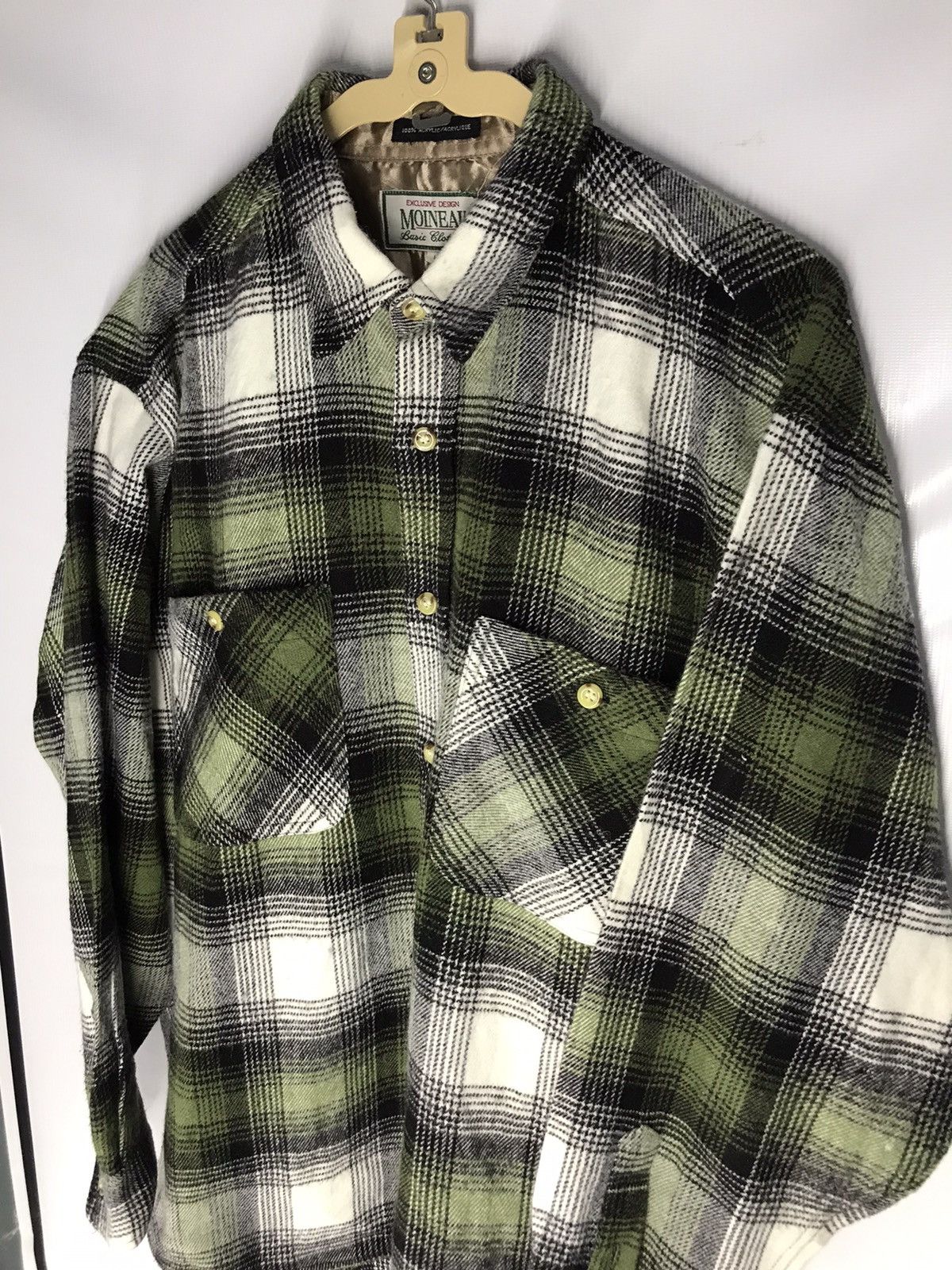 Flannel × Vintage Vintage wool flannel by exclusive design moineau Size US L / EU 52-54 / 3 - 3 Thumbnail