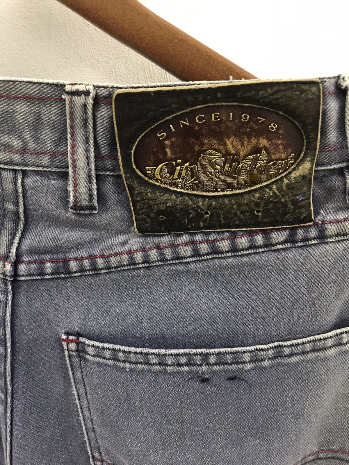 Marc Buchanan × Pelle Pelle Vintage Pelle Pelle Baggy Jeans Distressed Size US 31 - 8 Thumbnail