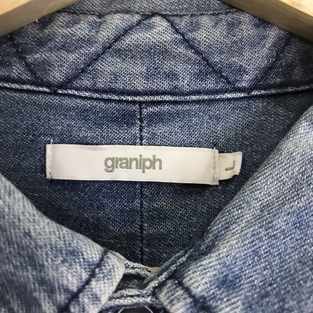Japanese Brand Graniph Trucker Denim Jacket Size US L / EU 52-54 / 3 - 5 Thumbnail