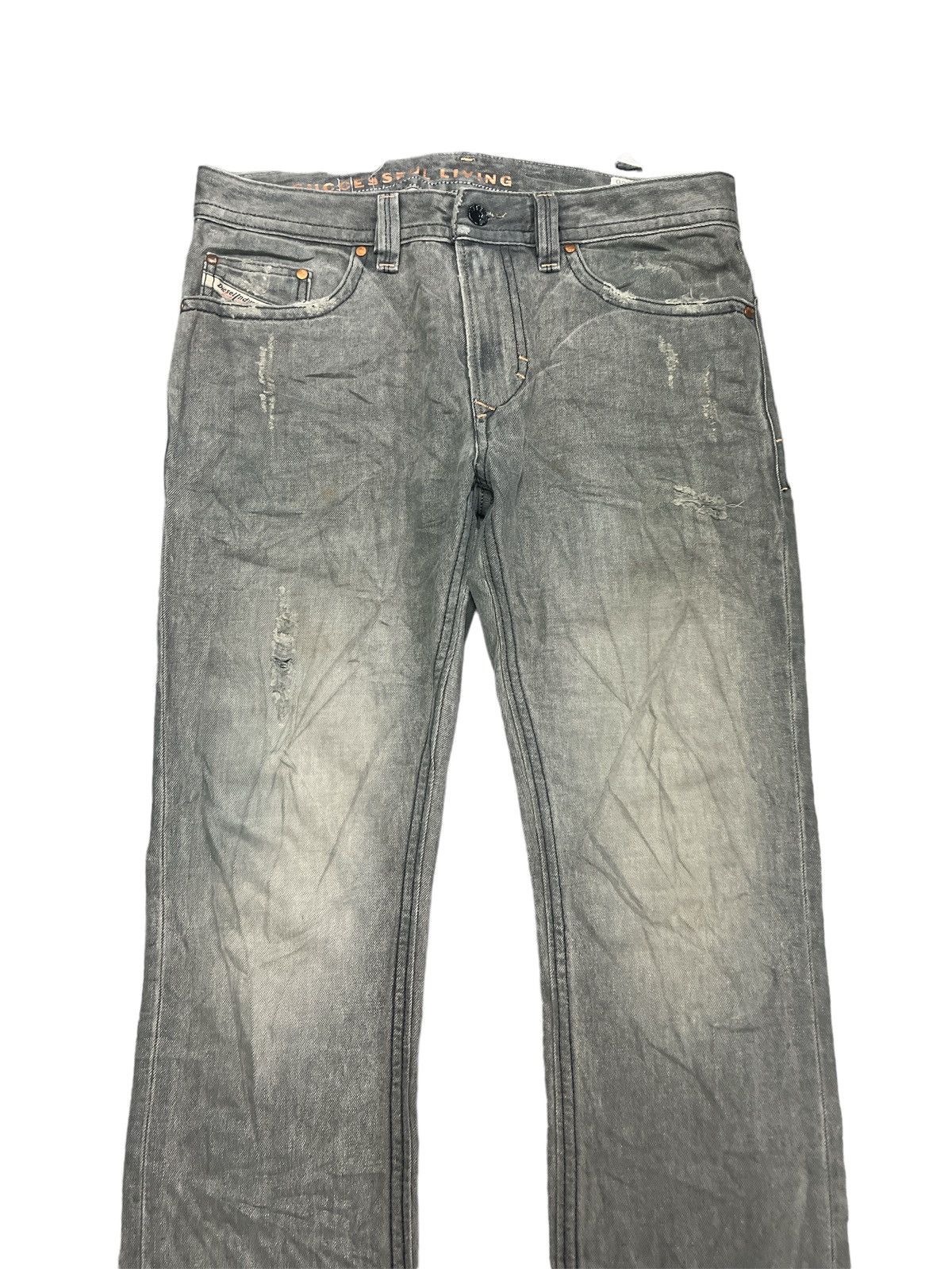 Diesel THRASHED DIESEL SLIM SKINNY DENIM PANT Size US 32 / EU 48 - 2 Thumbnail