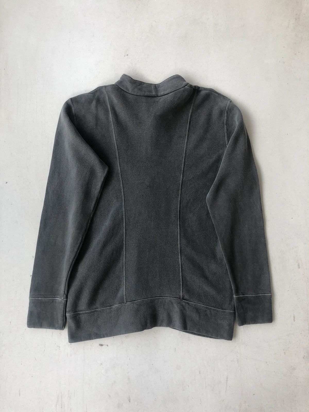 NO ID 🇯🇵 Made No ID Cozy Faded Grey Zipper Sweater Size US M / EU 48-50 / 2 - 4 Thumbnail
