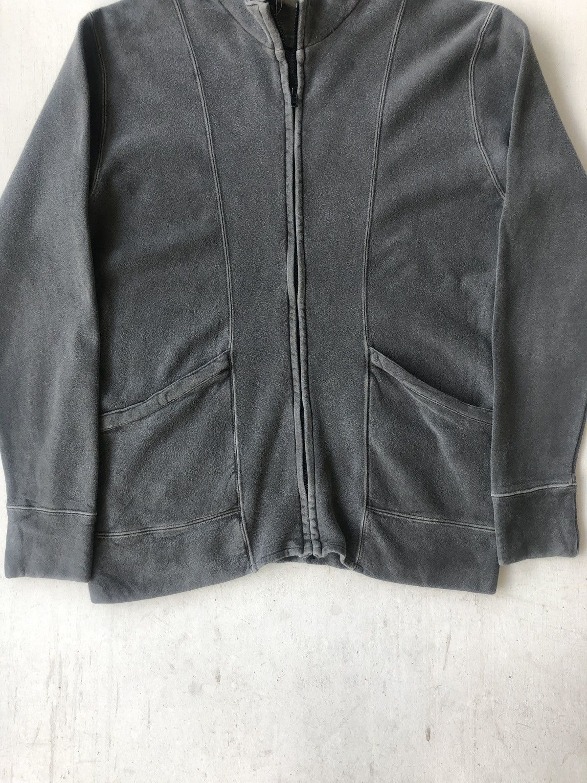 NO ID 🇯🇵 Made No ID Cozy Faded Grey Zipper Sweater Size US M / EU 48-50 / 2 - 3 Thumbnail
