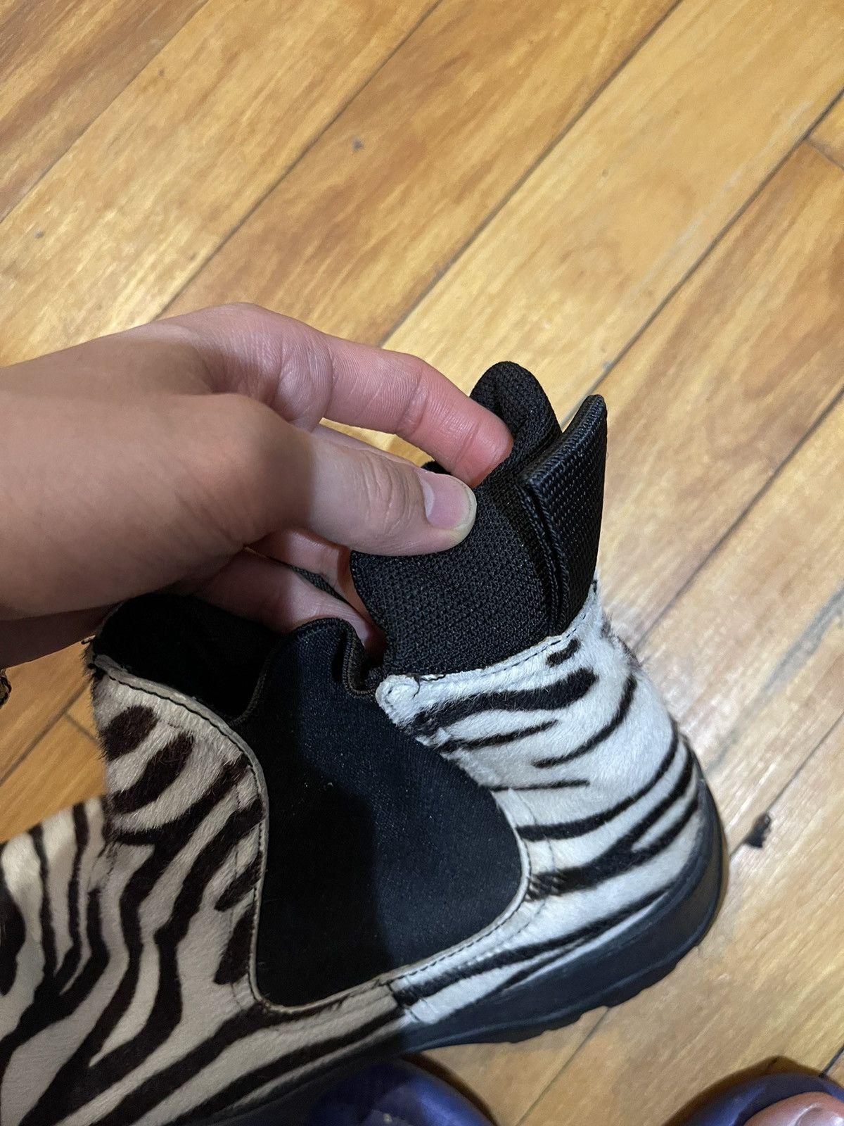 Prada Prada sport zebra fur Chelsea sneaker boots Size US 6 / IT 36 - 8 Thumbnail