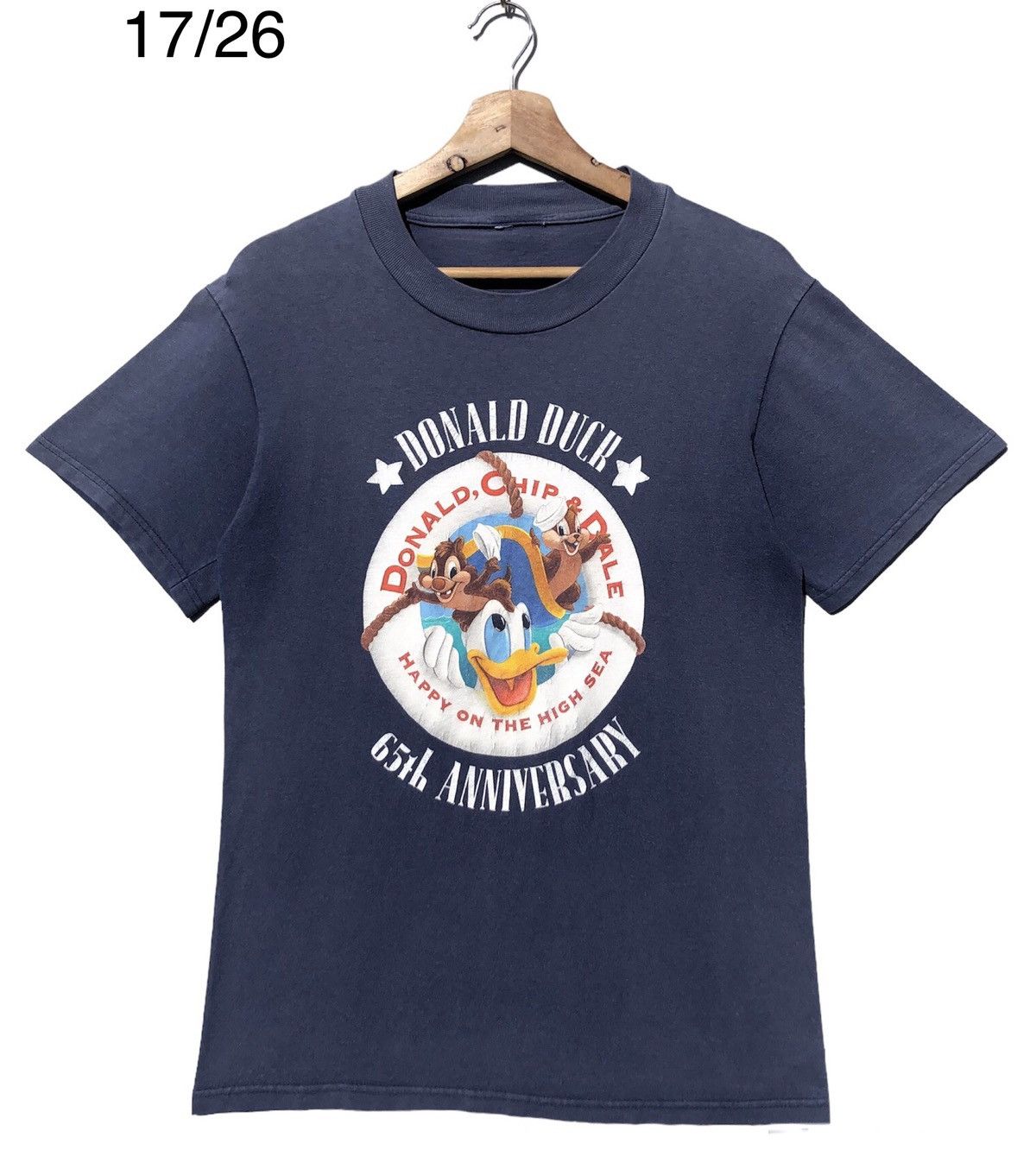 image of Cartoon Network x Movie Donald Duck Anniversary in Faded Blue, Men's (Size Small)