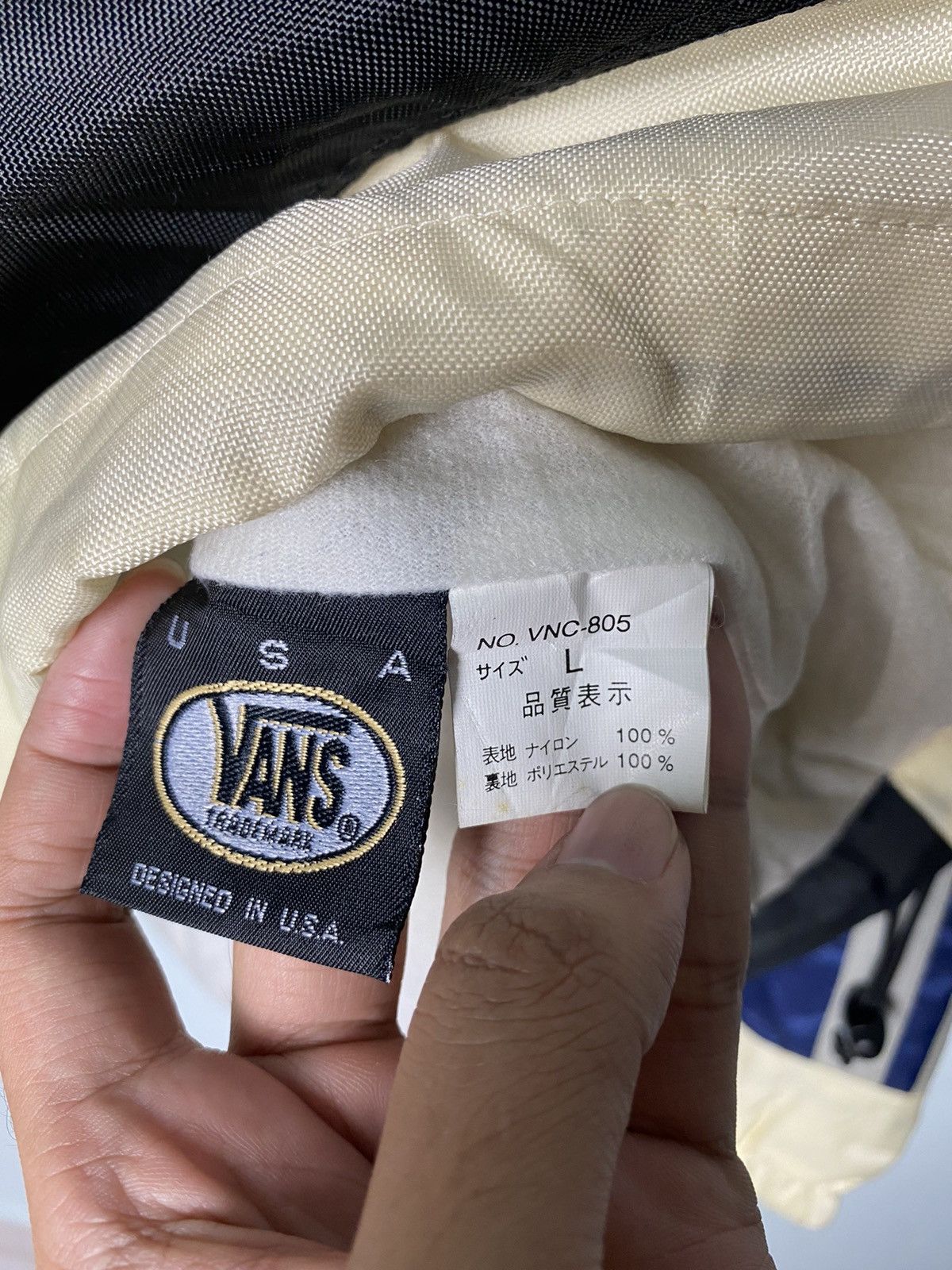 Vans × Vintage Vintage Vans Usa Jacket Hidden Hooded Size US L / EU 52-54 / 3 - 16 Thumbnail