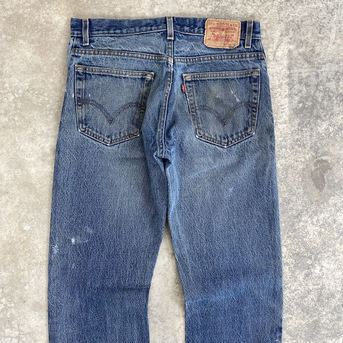 Levi's Vintage Levis 517 Flared Leg Bootcut Dirty Jeans Size US 32 / EU 48 - 16 Thumbnail
