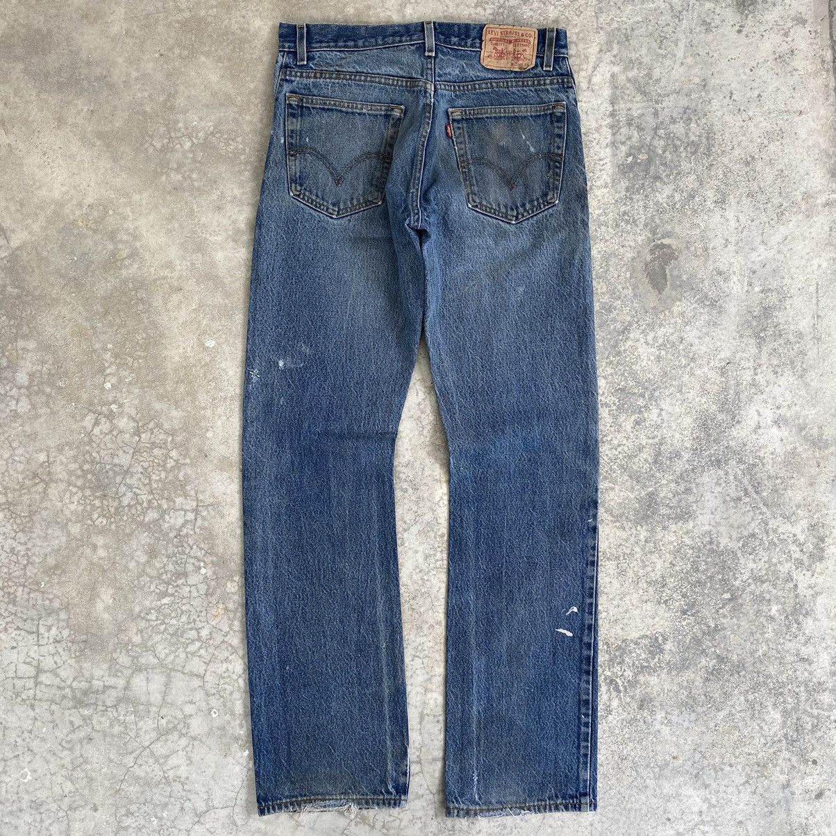 Levi's Vintage Levis 517 Flared Leg Bootcut Dirty Jeans Size US 32 / EU 48 - 15 Thumbnail